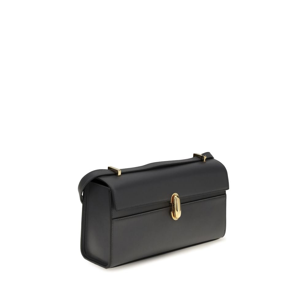 Savette Gray Calf Leather Bos Taurus Shoulder Women's Bag