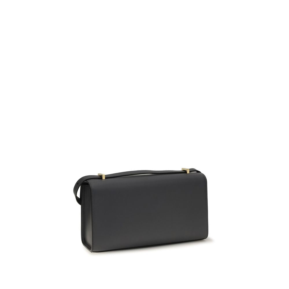 Savette Gray Calf Leather Bos Taurus Shoulder Women's Bag