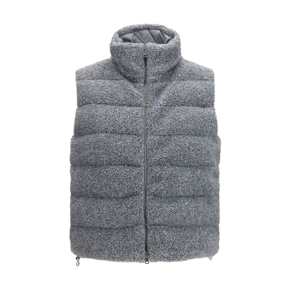 Herno Gray Polyester Sleeveless Women's Jacket