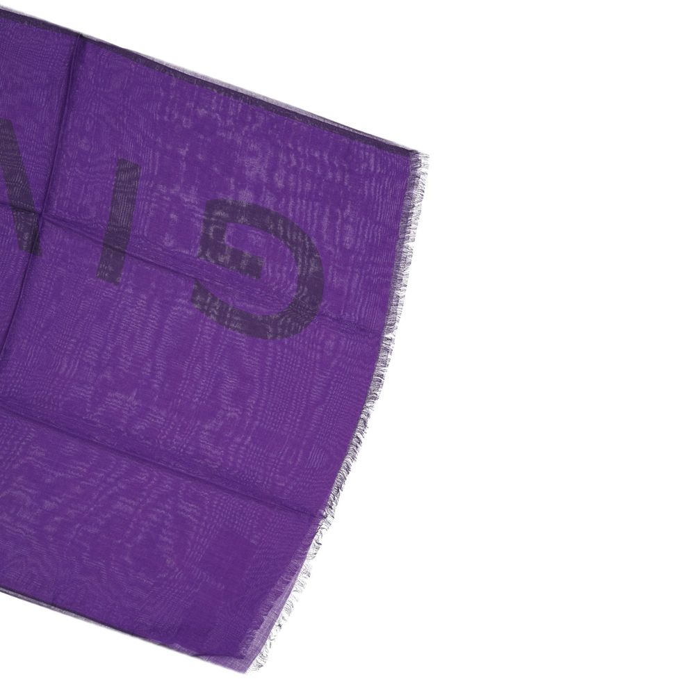 Givenchy Purple Cashmere Men's Foulard