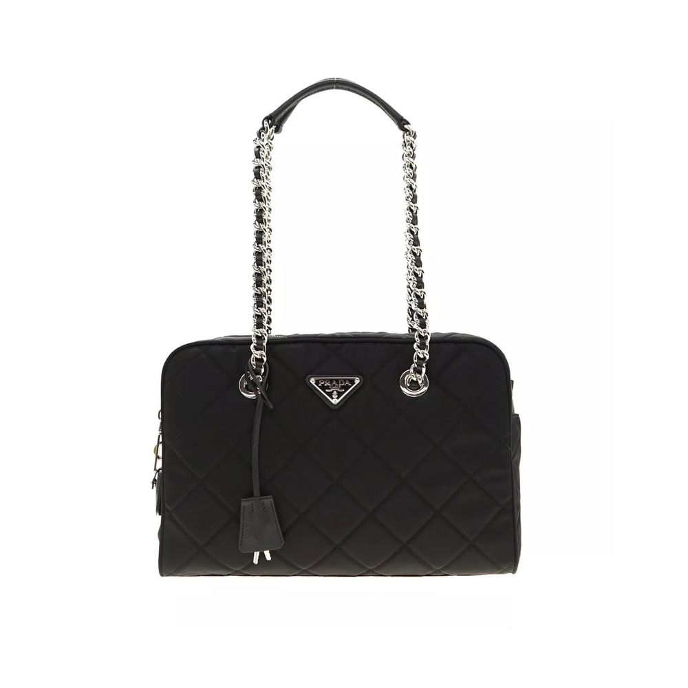 Prada Black Nylon Shoulder Women's Bag