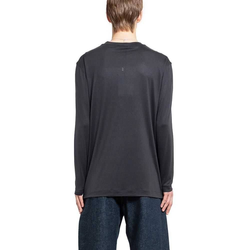 Lemaire Black Silk Men's T-Shirt