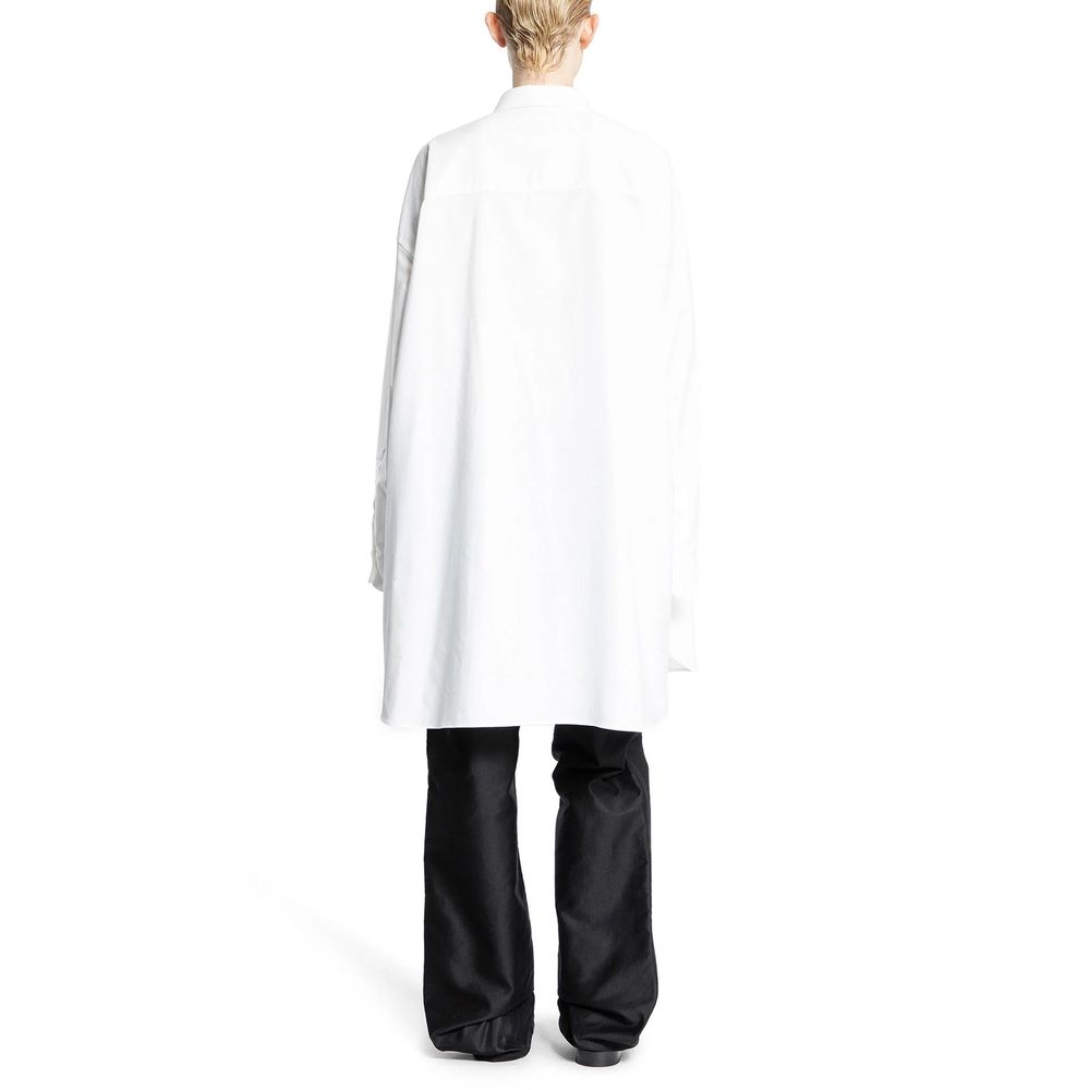 Maison Margiela White Cotton Dress Women's Shirt