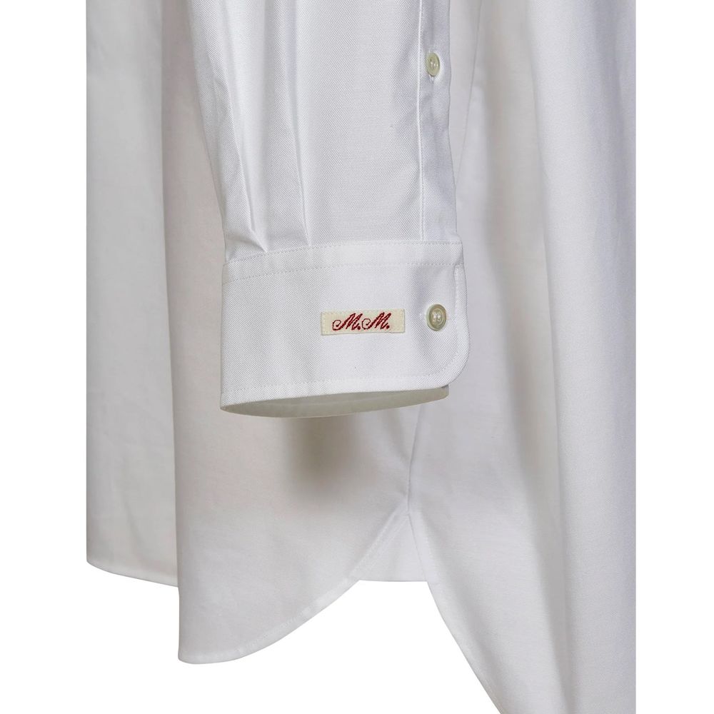 Maison Margiela White Cotton Dress Women's Shirt