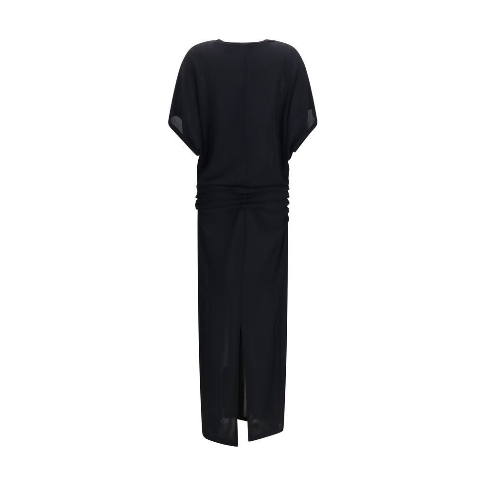 The Row Black Viscose Casual Women's Dress