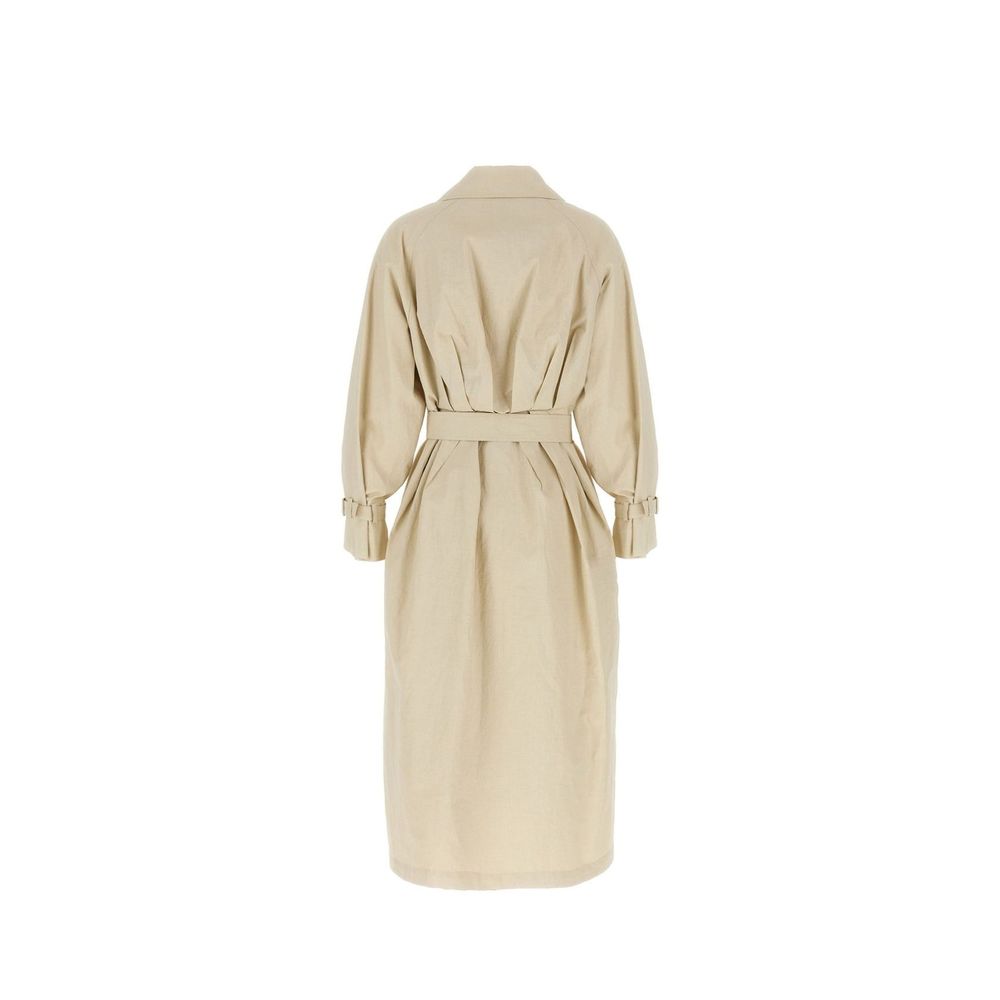 Max Mara Beige Cotton Women's Coat