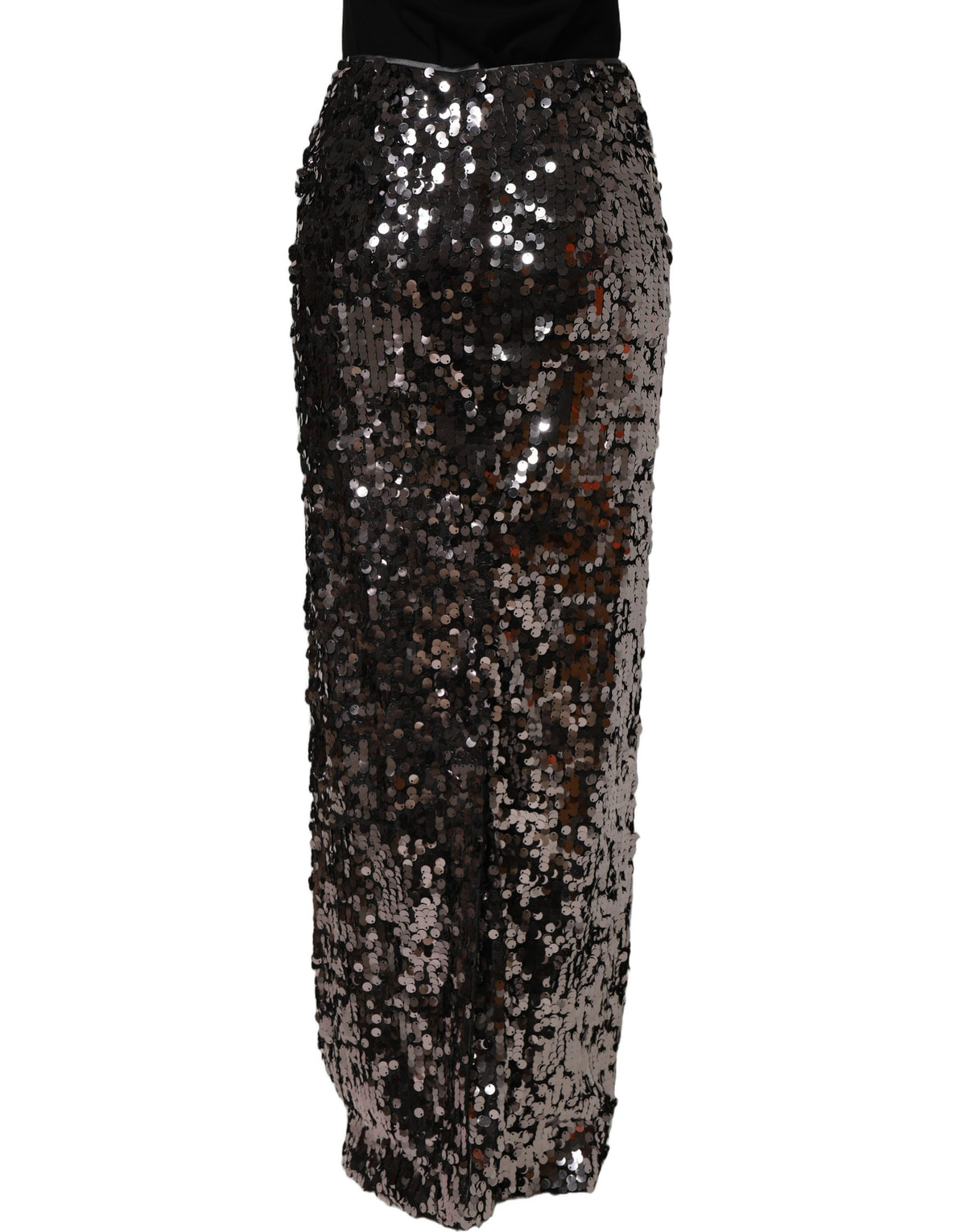 Dolce & Gabbana Brown Sequinned Embellished PencilCut Women's Skirt