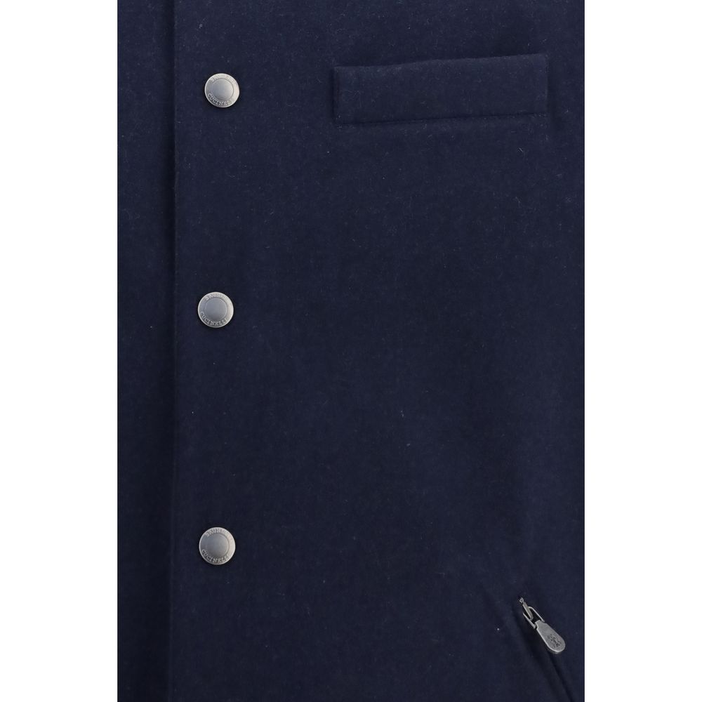Brunello Cucinelli Blue Wool Oves Aries Sleeveless Men's Jacket