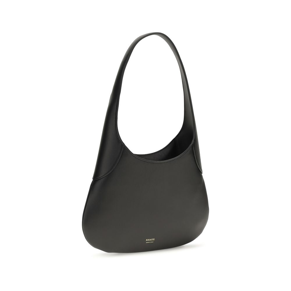 Khaite Black Calf Leather Bos Taurus Shoulder Women's Bag