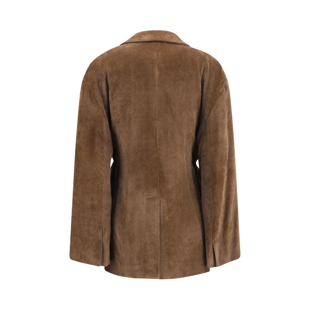 Brunello Cucinelli Brown Viscose Full-Length Women's Jacket
