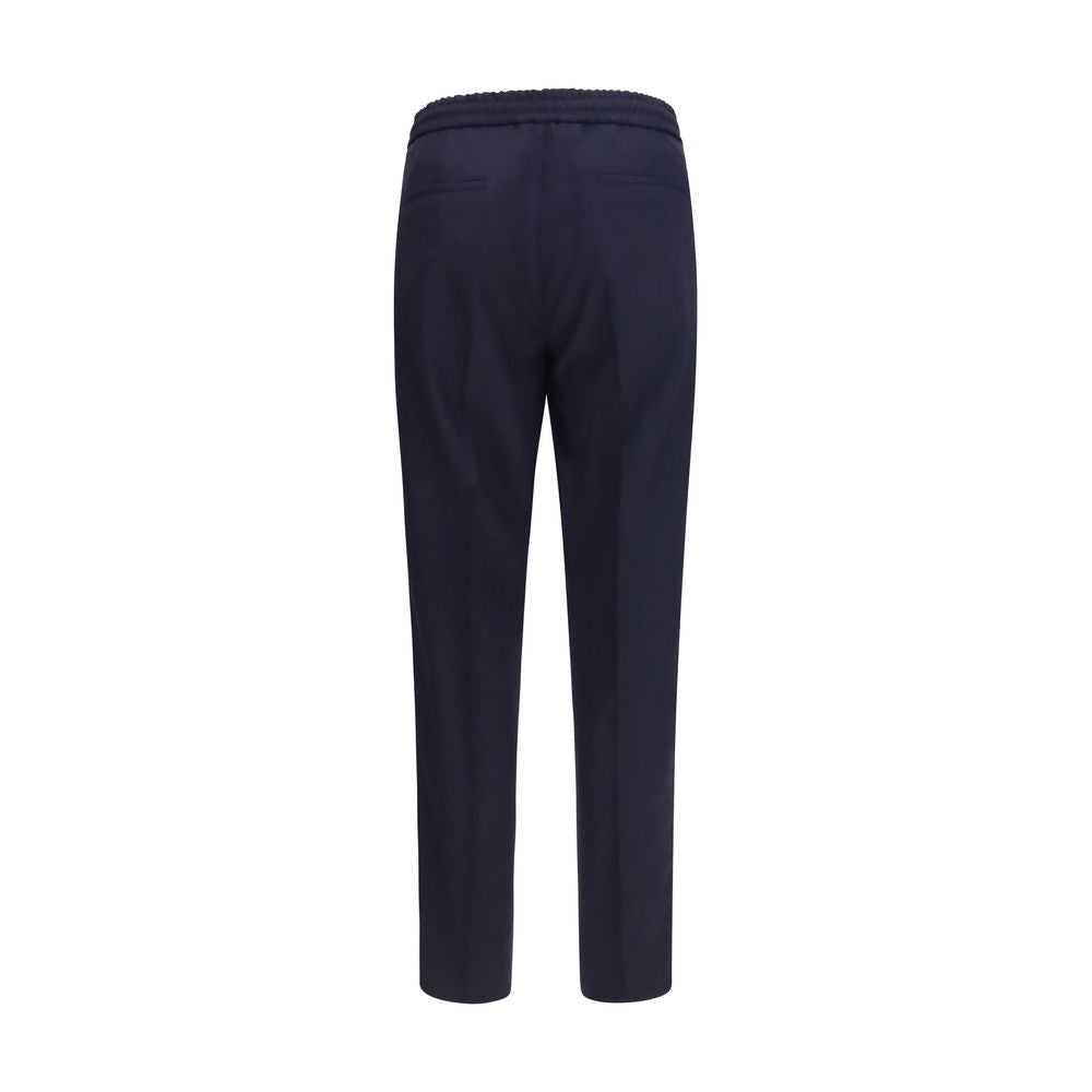 Brunello Cucinelli Blue Wool Oves Aries Casual Men's Pants