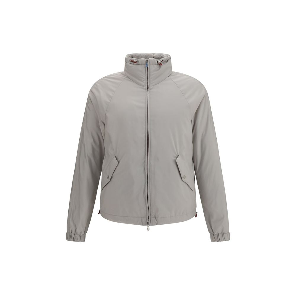Brunello Cucinelli Gray Polyester Shell Men's Jacket