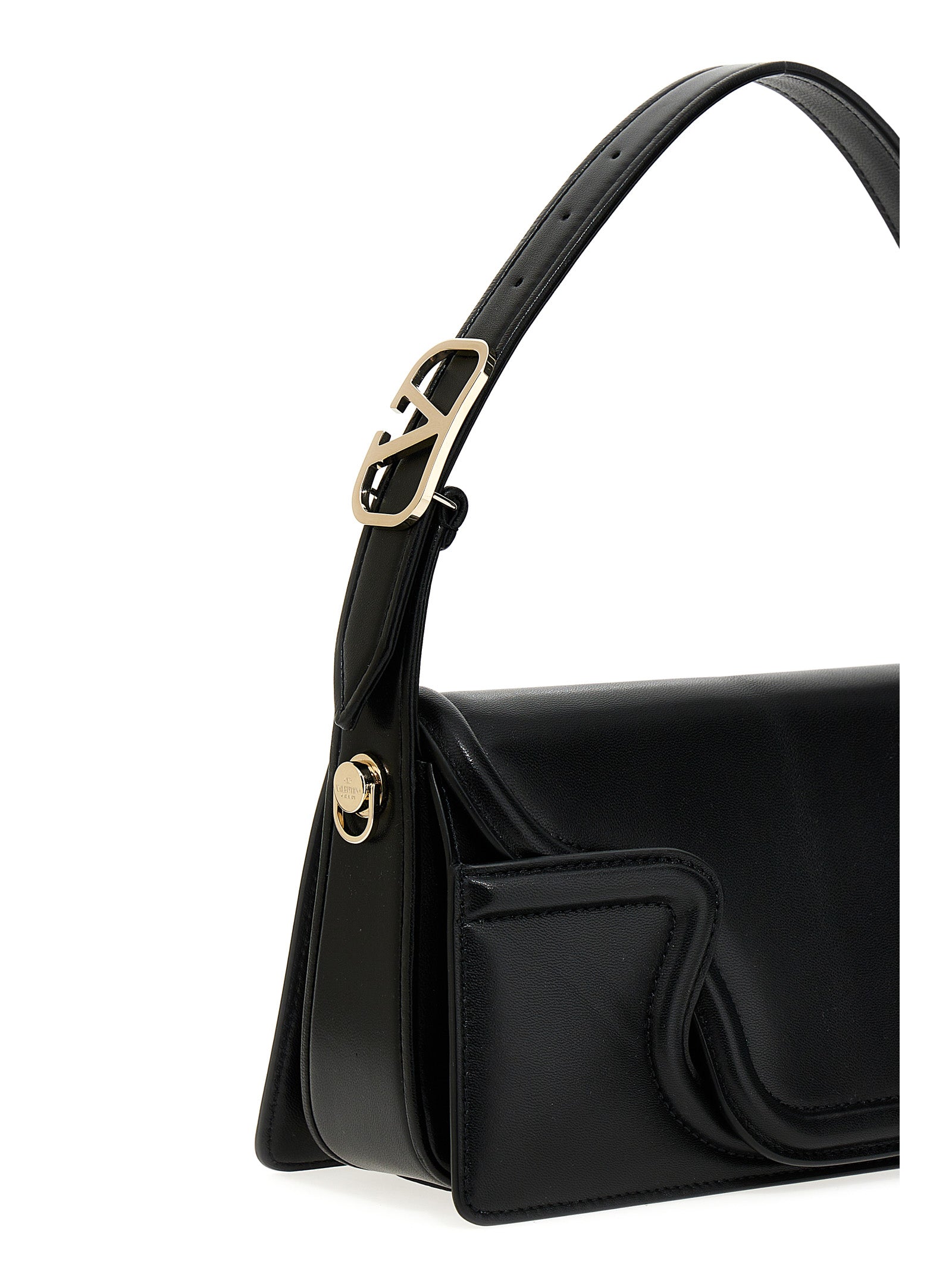 Valentino Garavani Black Leather Shoulder Women's Bag