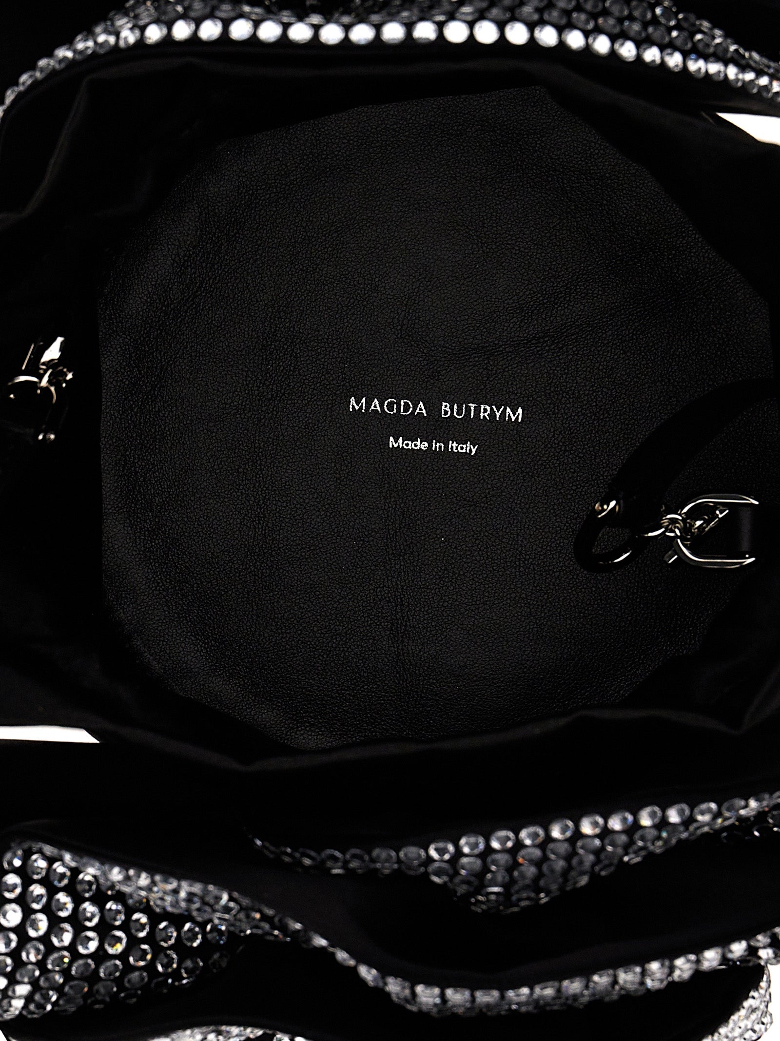 Magda Butrym Black Viscose Crossbody Women's Bag