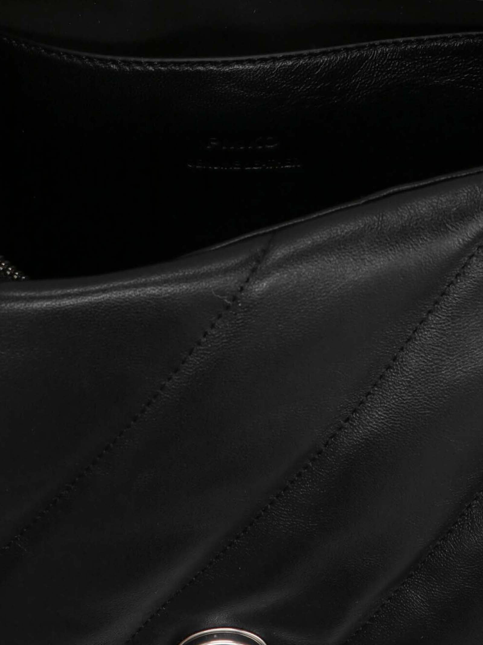 PINKO Black Lamb Leather Crossbody Women's Bag