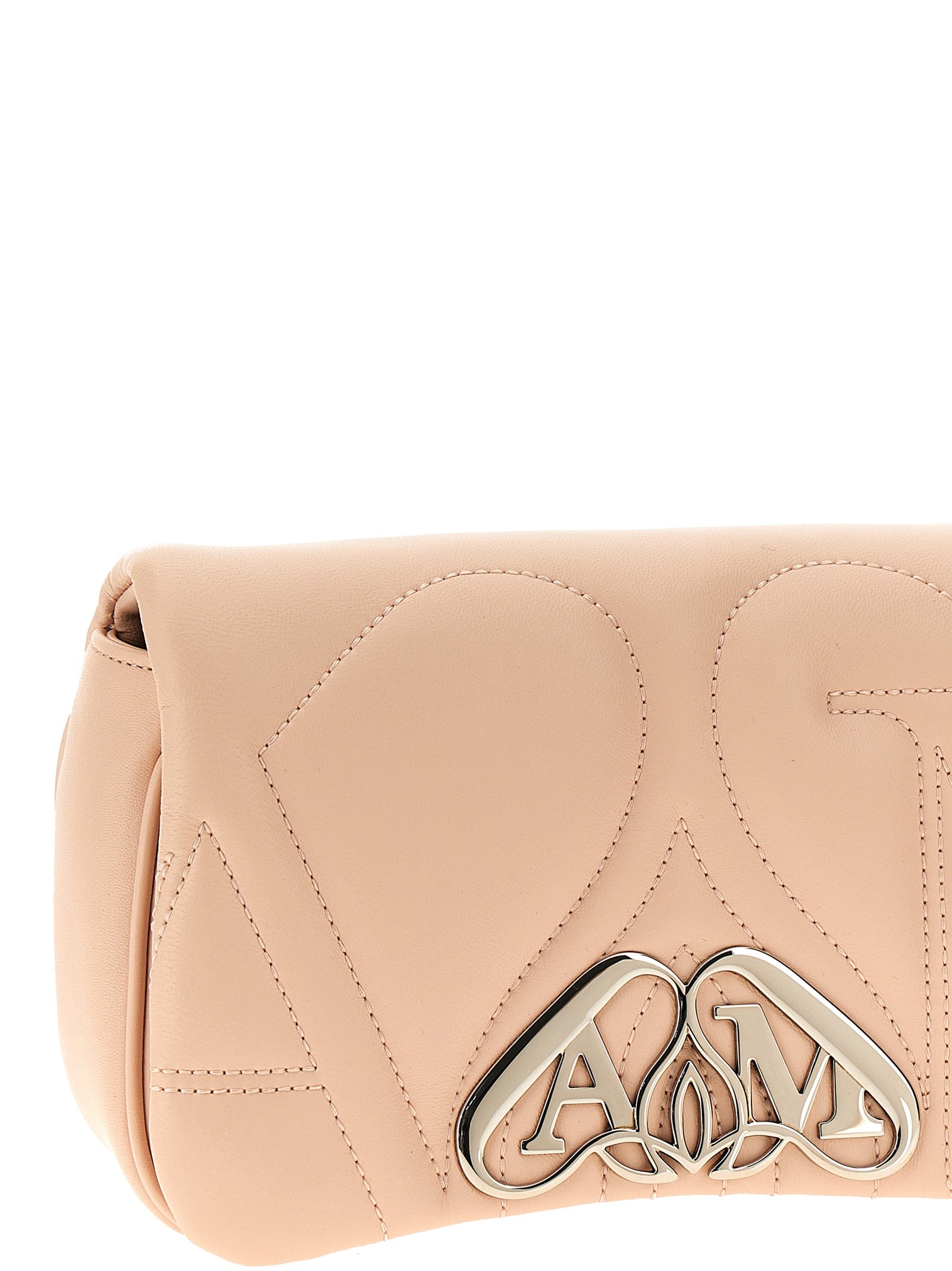 Alexander McQueen Beige Lamb Leather Crossbody Women's Bag