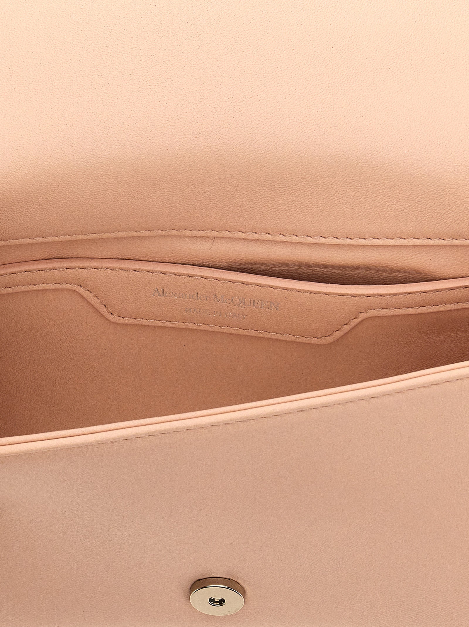 Alexander McQueen Beige Lamb Leather Crossbody Women's Bag
