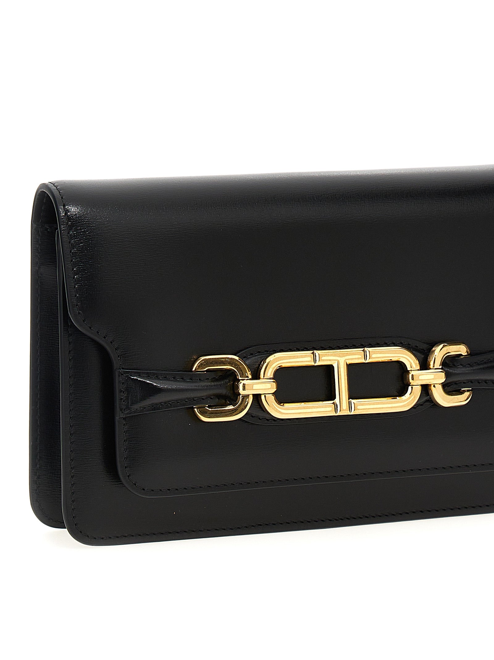 Tom Ford Black Leather Crossbody Women's Bag