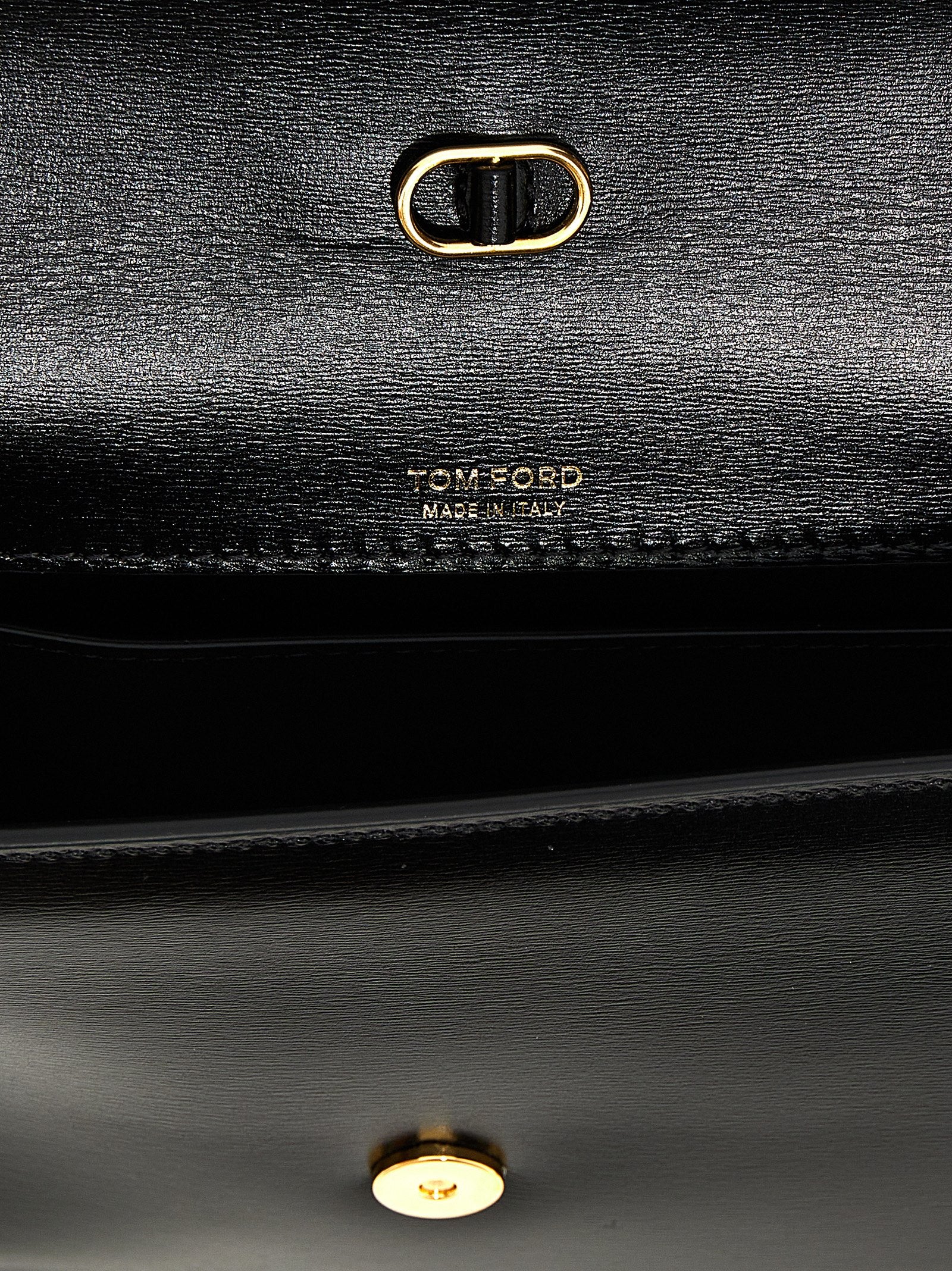 Tom Ford Black Leather Crossbody Women's Bag