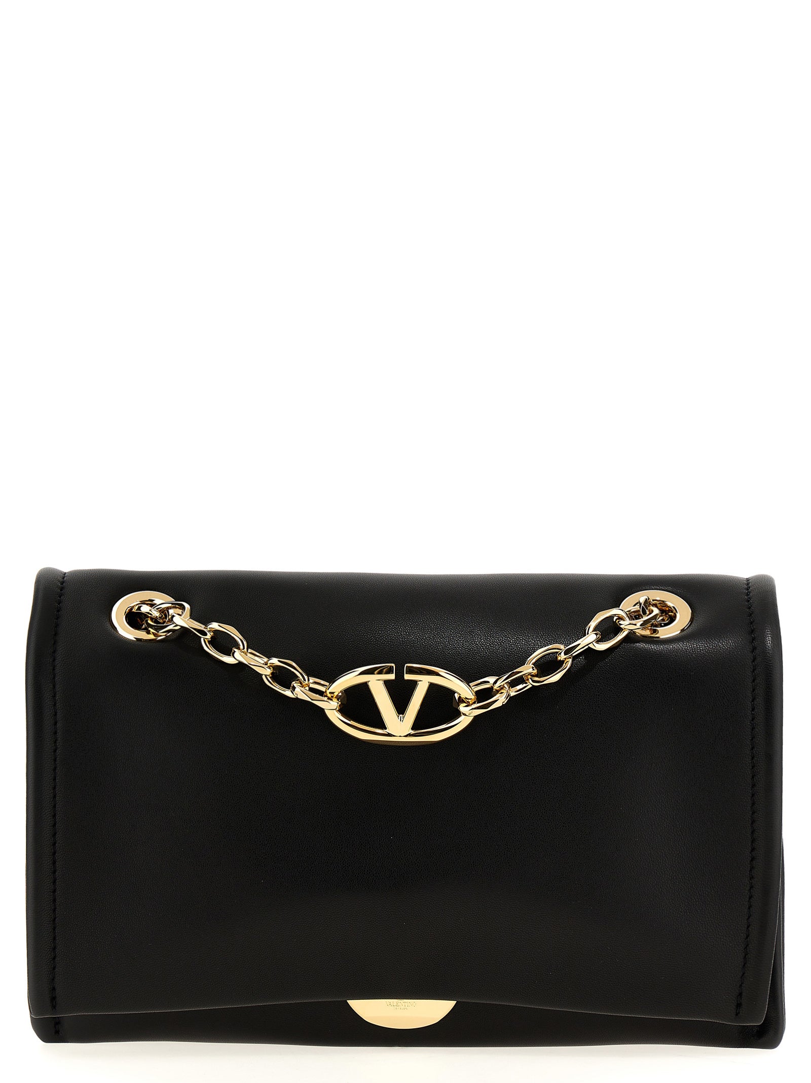 Valentino Garavani Black Lamb Leather Shoulder Women's Bag