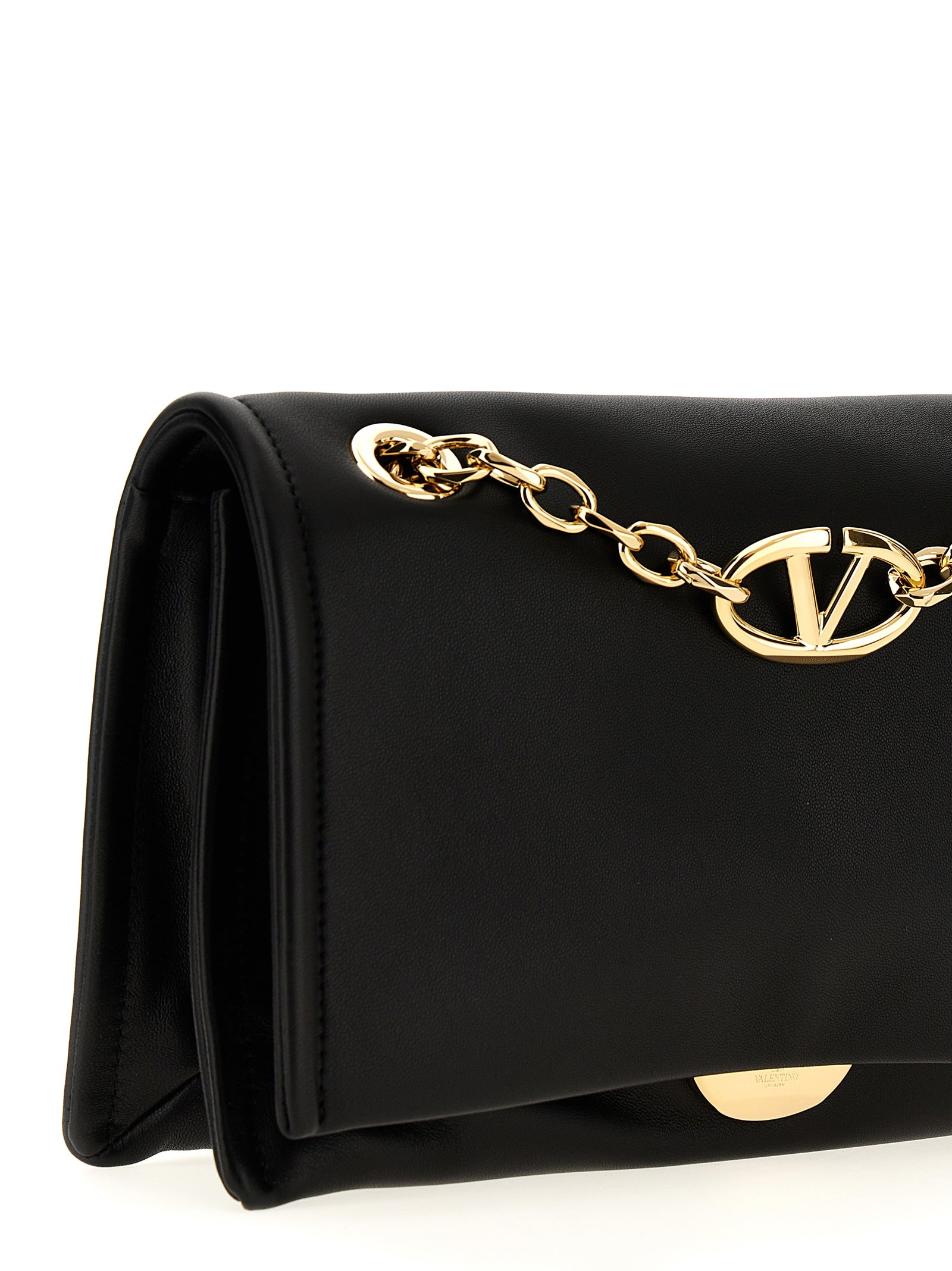 Valentino Garavani Black Lamb Leather Shoulder Women's Bag
