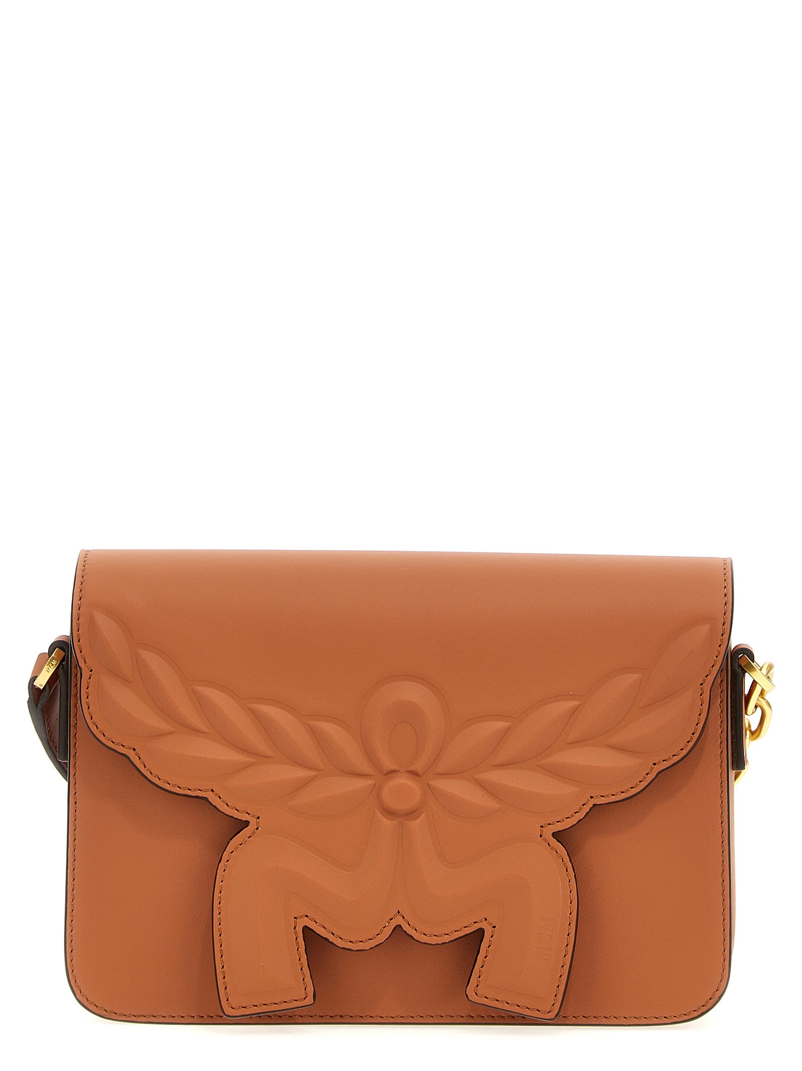 MCM Brown Calfskin Crossbody Women's Bag