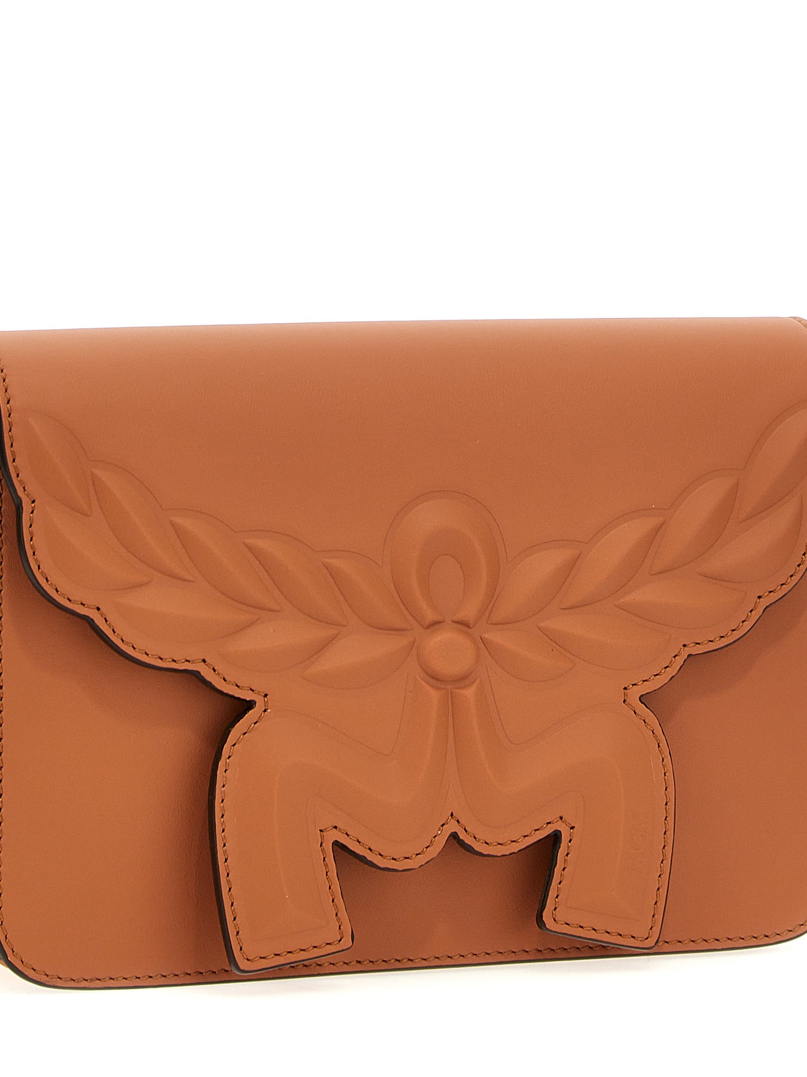 MCM Brown Calfskin Crossbody Women's Bag