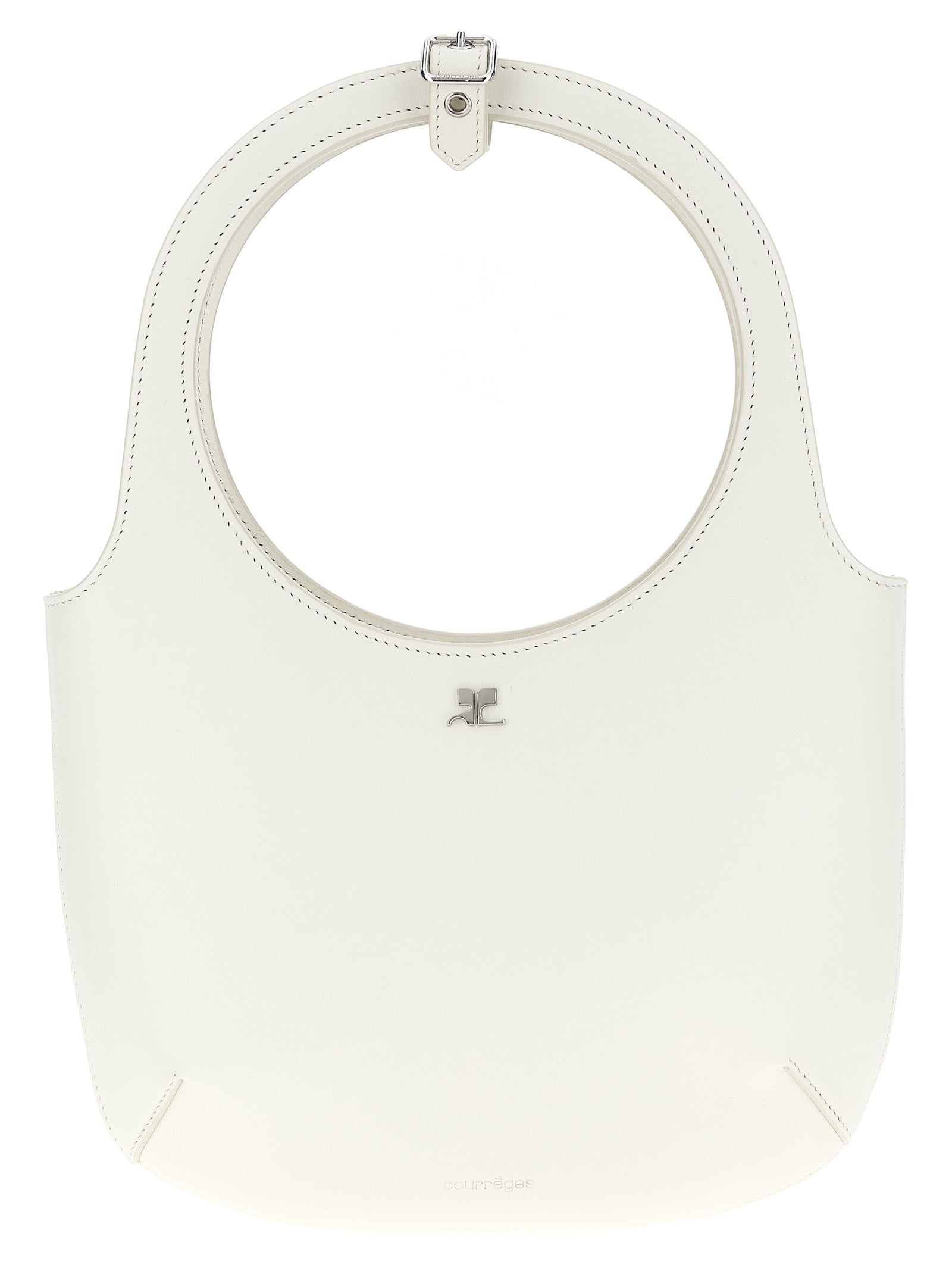 Courrèges White Calfskin Women's Handbag