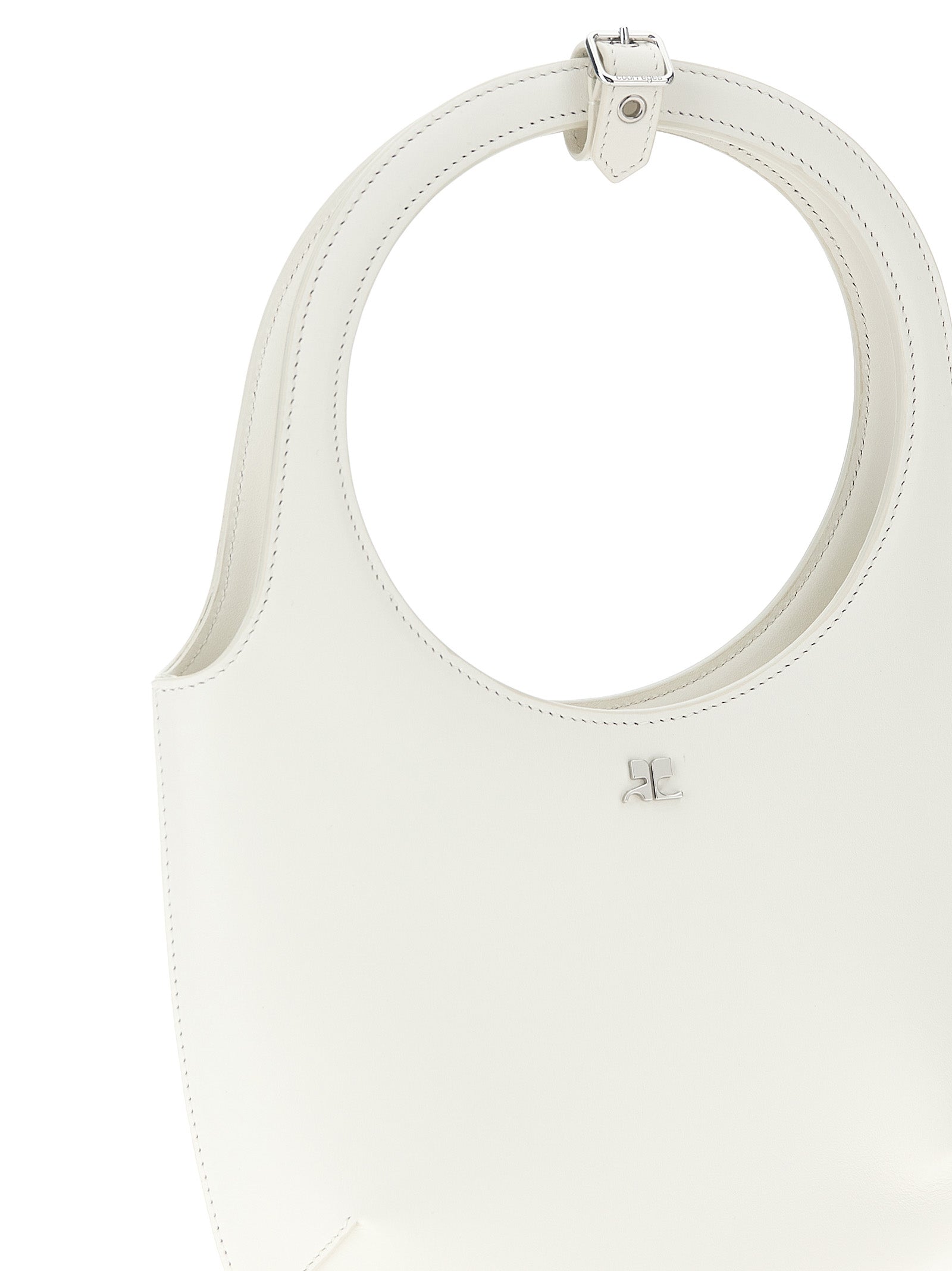 Courrèges White Calfskin Women's Handbag