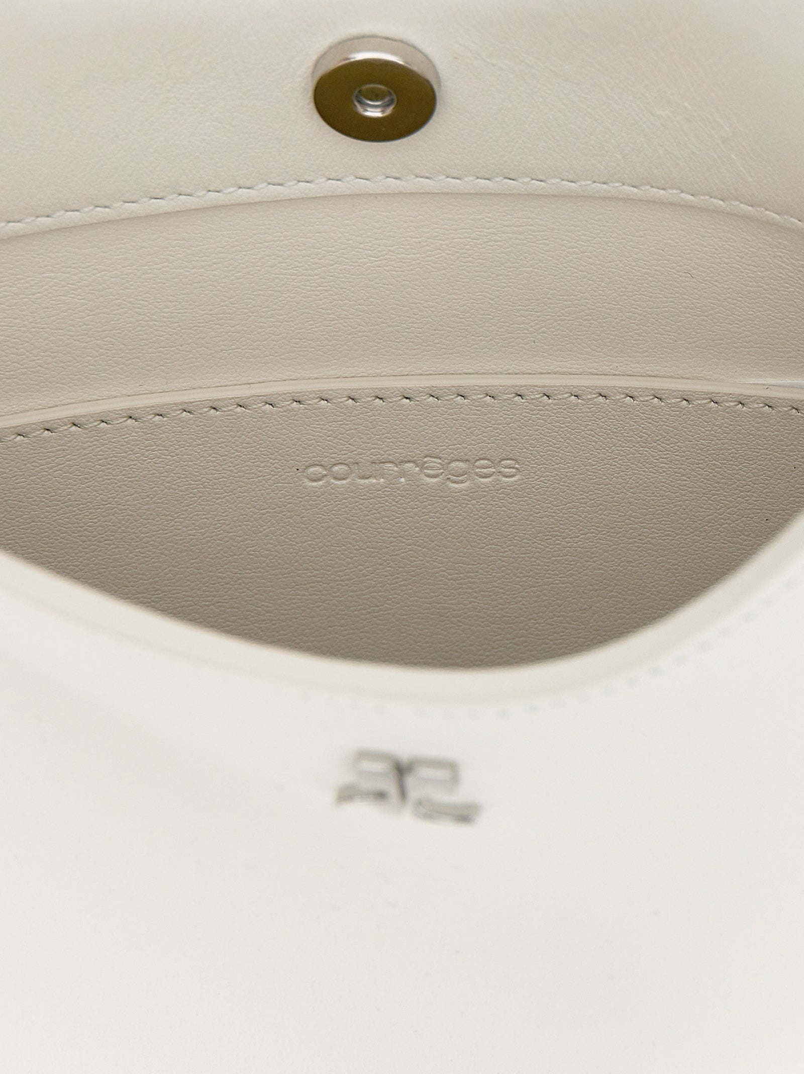 Courrèges White Calfskin Women's Handbag