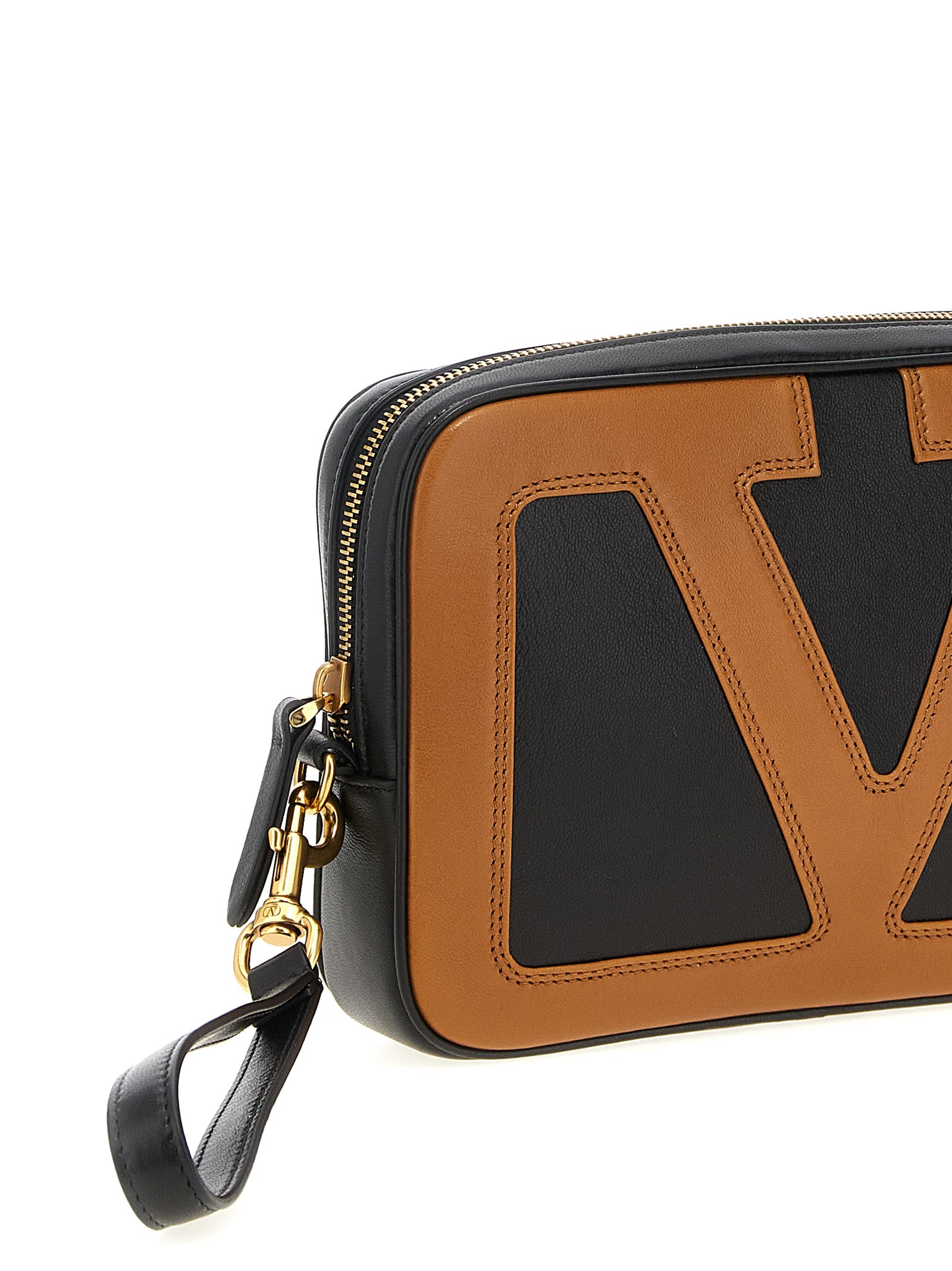 Valentino Garavani Multicolor Lamb Leather Clutch Men's Bag