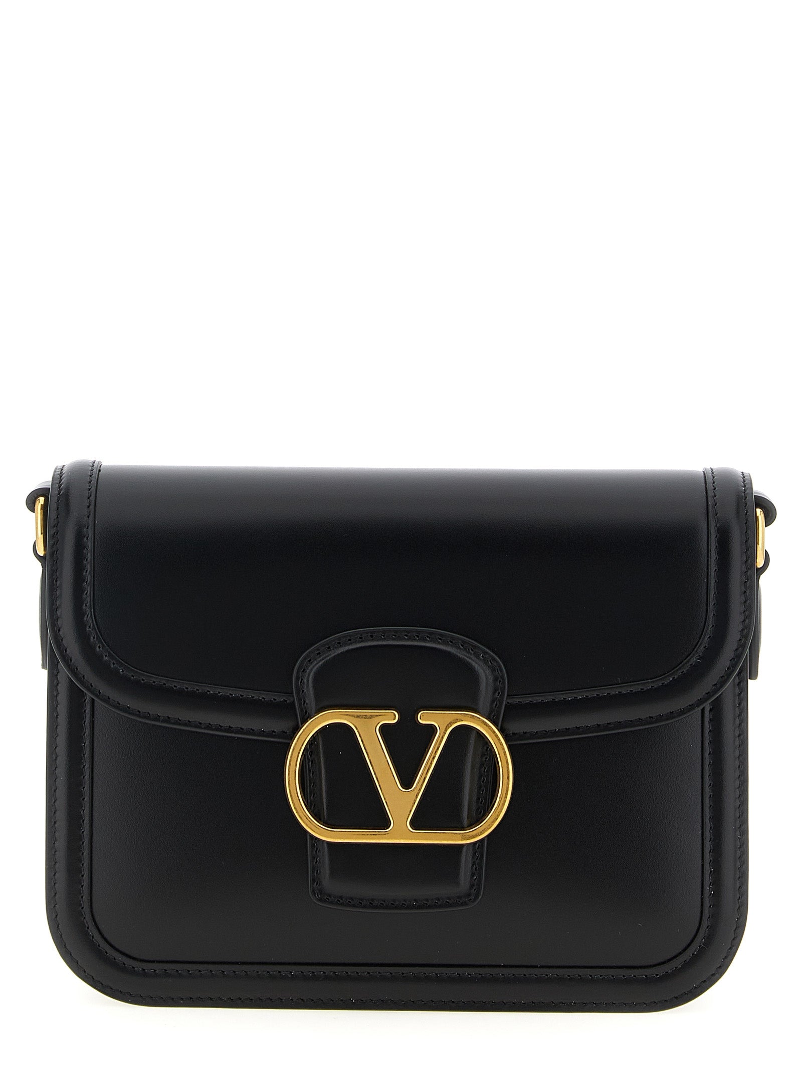 Valentino Garavani Black Calfskin Crossbody Women's Bag