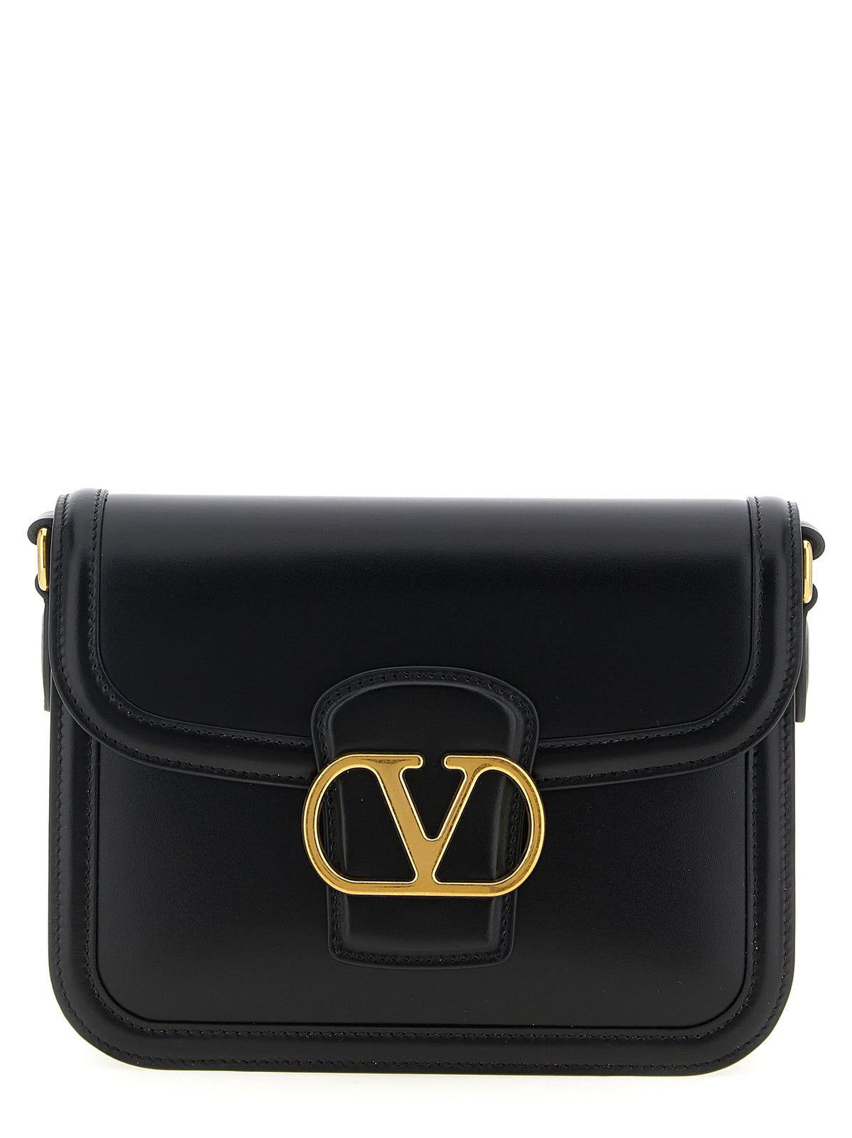 Valentino Garavani Black Calfskin Crossbody Women's Bag