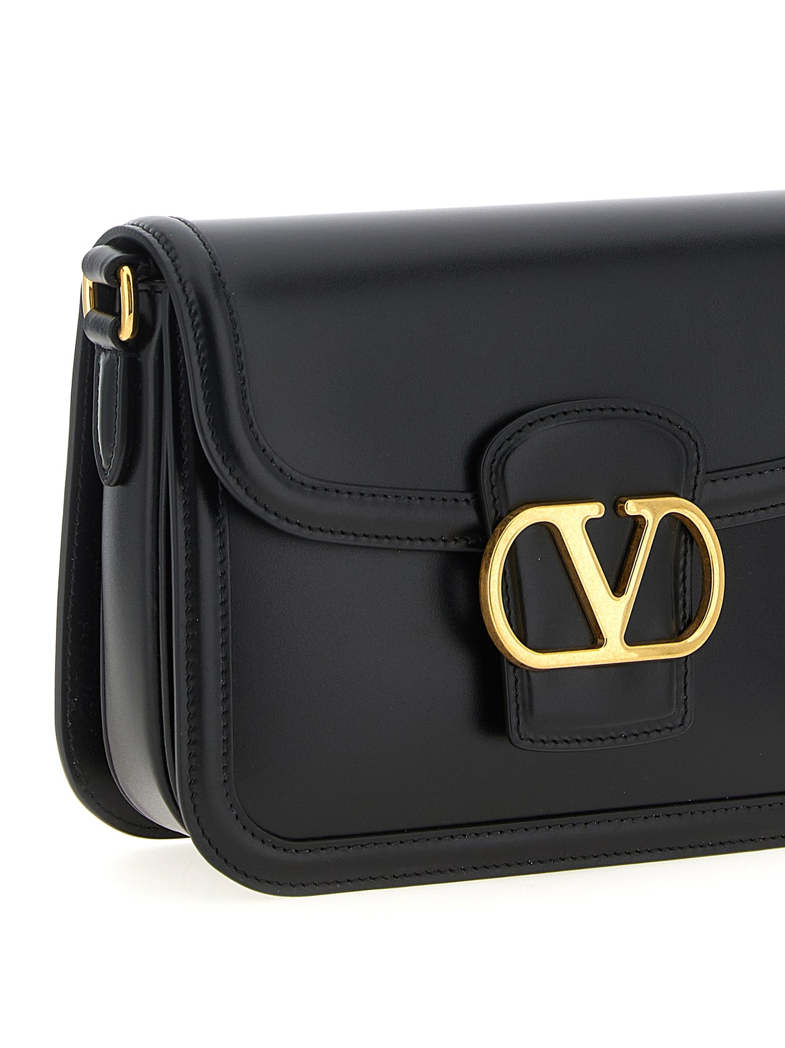 Valentino Garavani Black Calfskin Crossbody Women's Bag