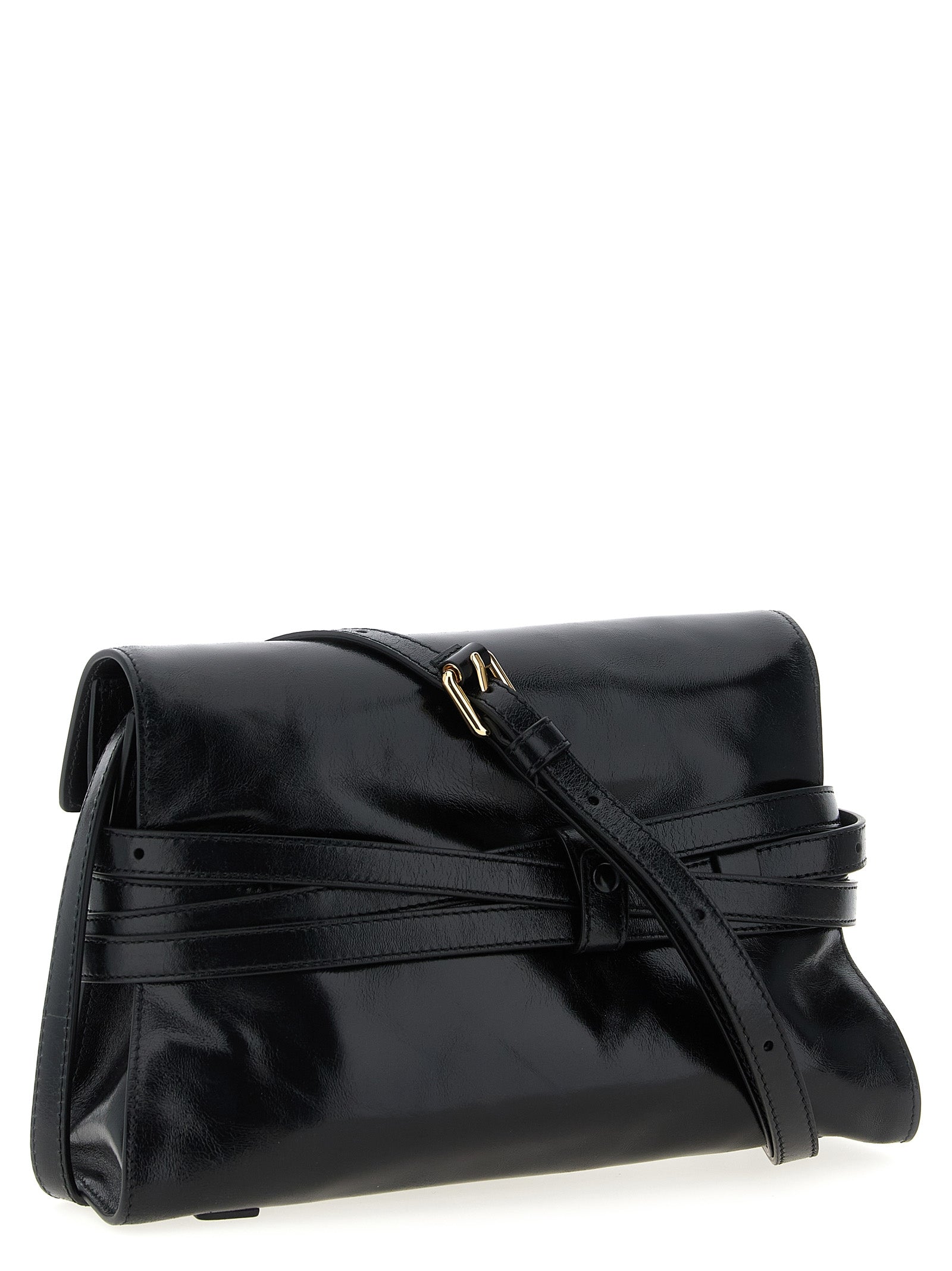 Moschino Black Leather Crossbody Women's Bag