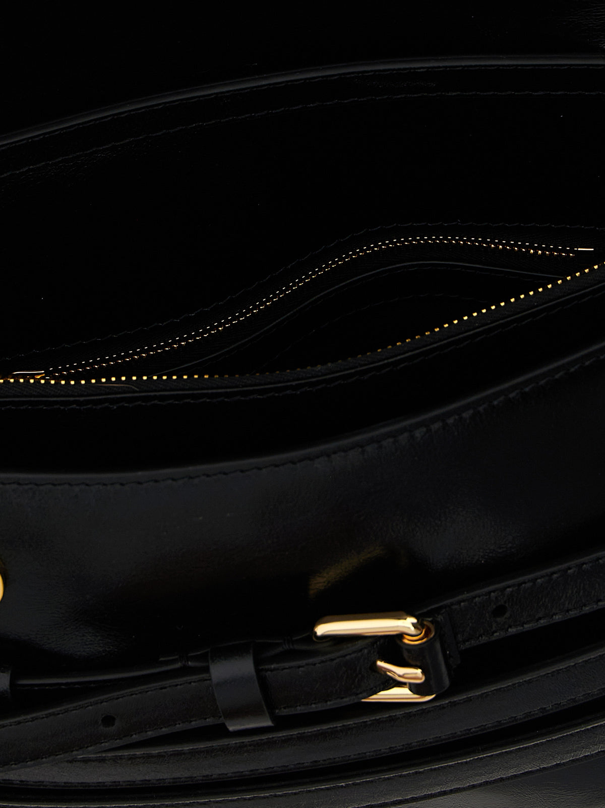 Moschino Black Leather Crossbody Women's Bag