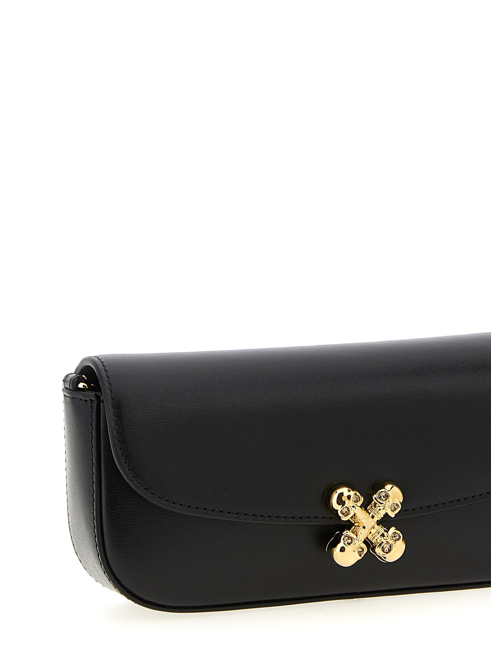 Alexander McQueen Black Calfskin Crossbody Women's Bag