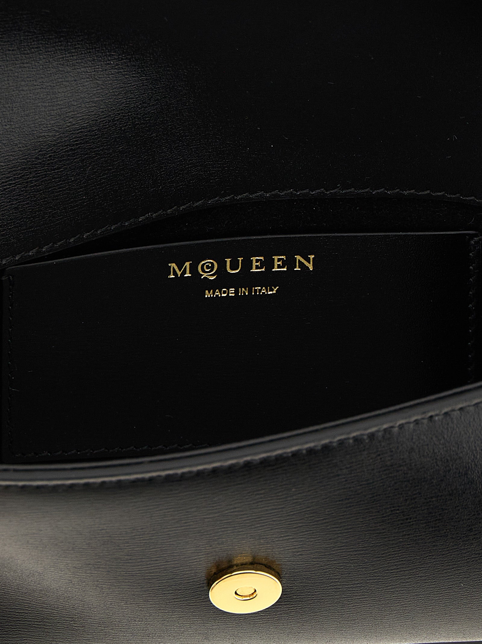 Alexander McQueen Black Calfskin Crossbody Women's Bag