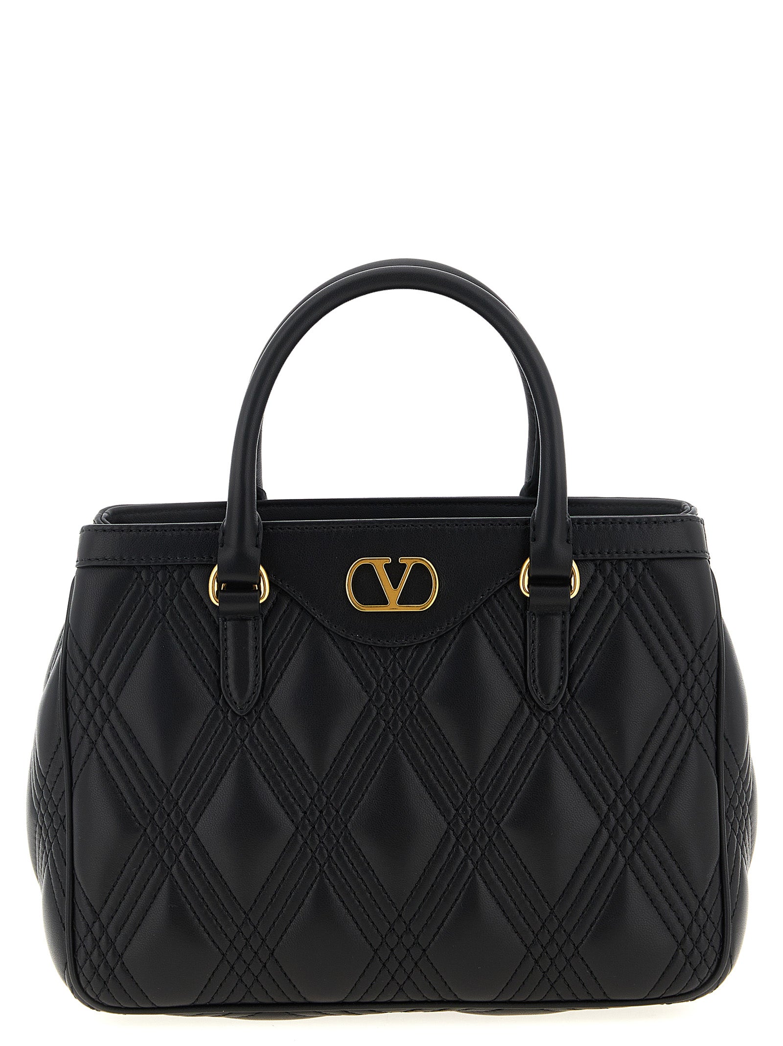 Valentino Garavani Black Lamb Leather Women's Handbag