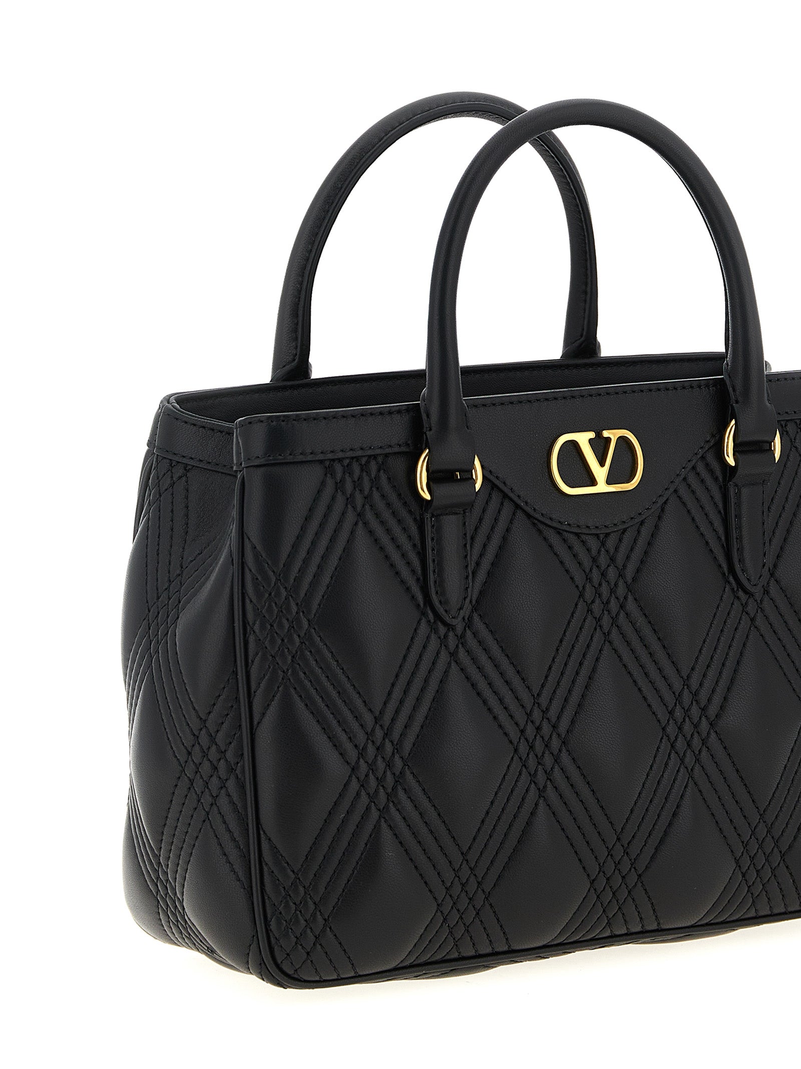 Valentino Garavani Black Lamb Leather Women's Handbag