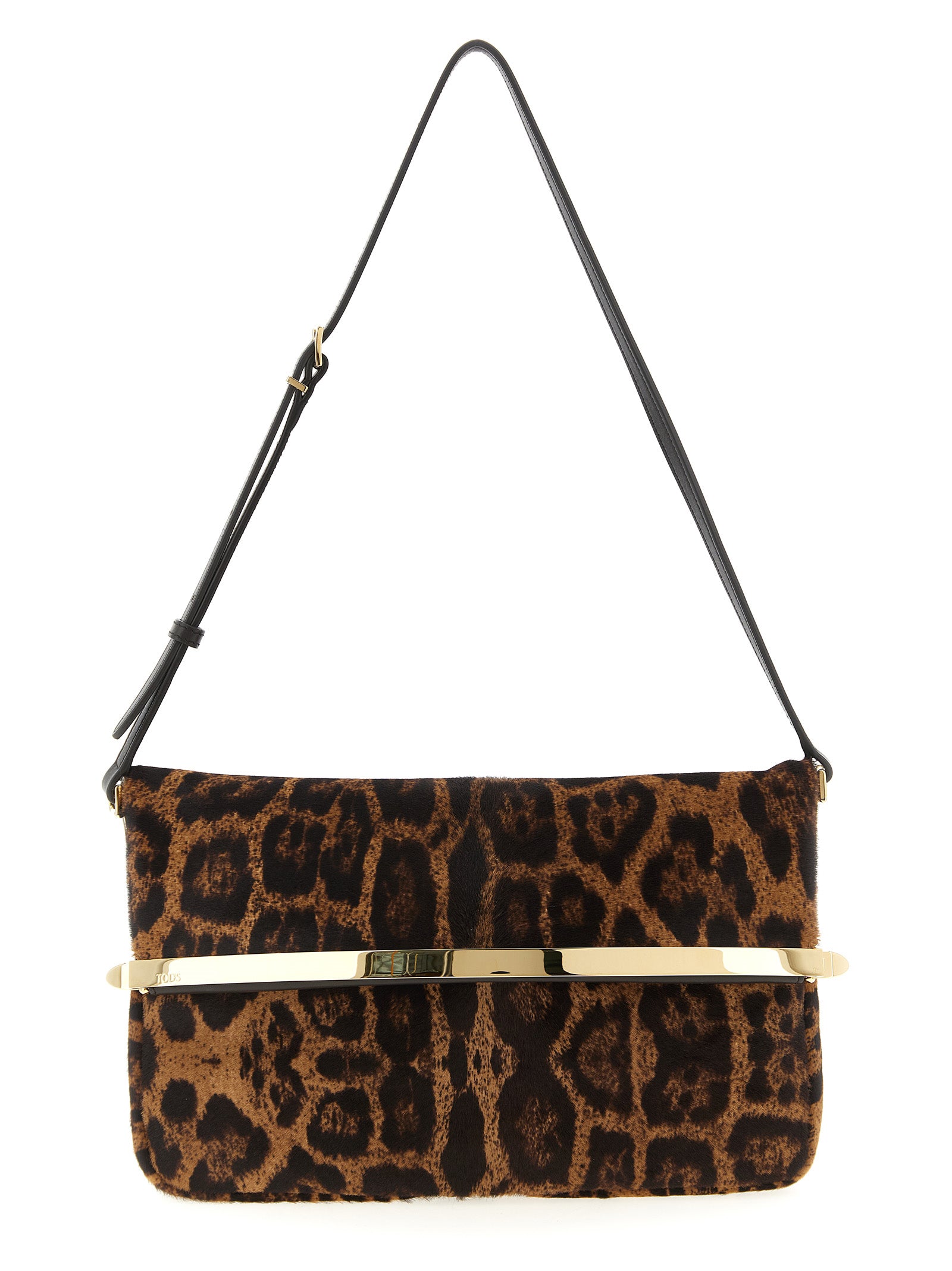 Tod's Brown Calfskin Shoulder Women's Bag