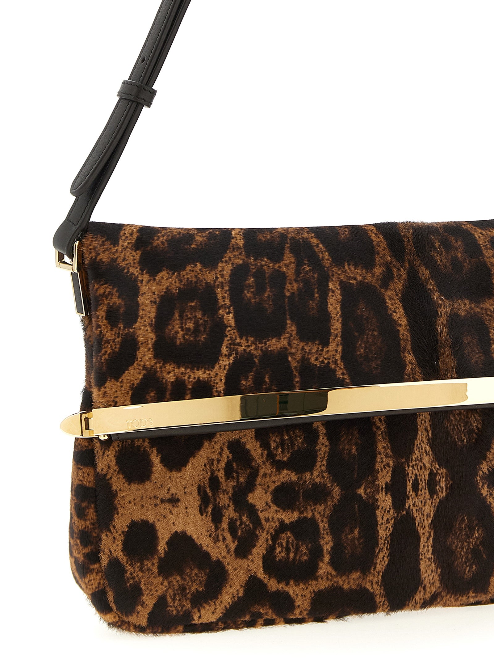 Tod's Brown Calfskin Shoulder Women's Bag