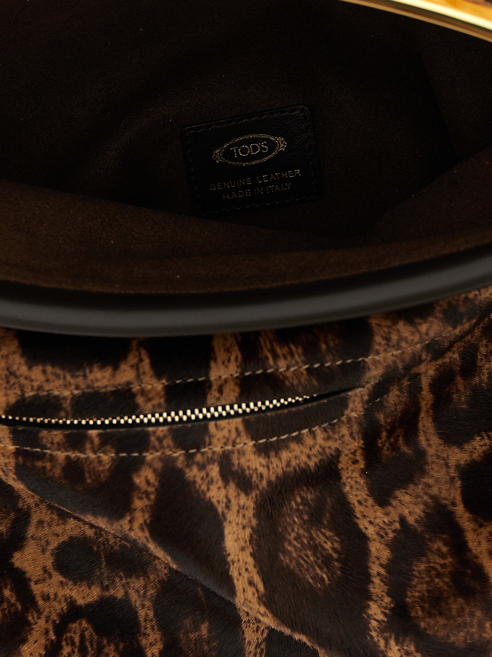 Tod's Brown Calfskin Shoulder Women's Bag