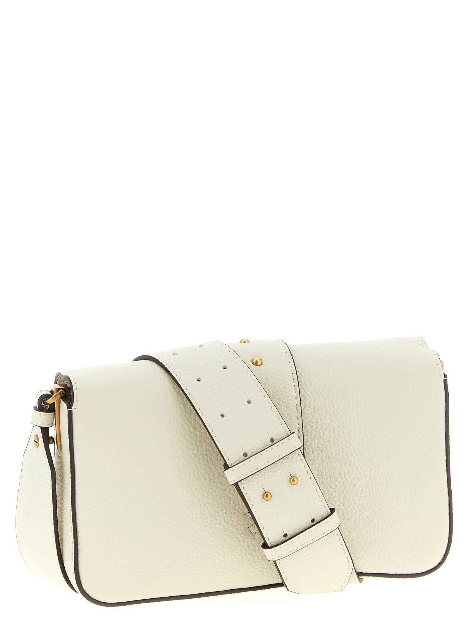 PINKO White Goatskin Crossbody Women's Bag