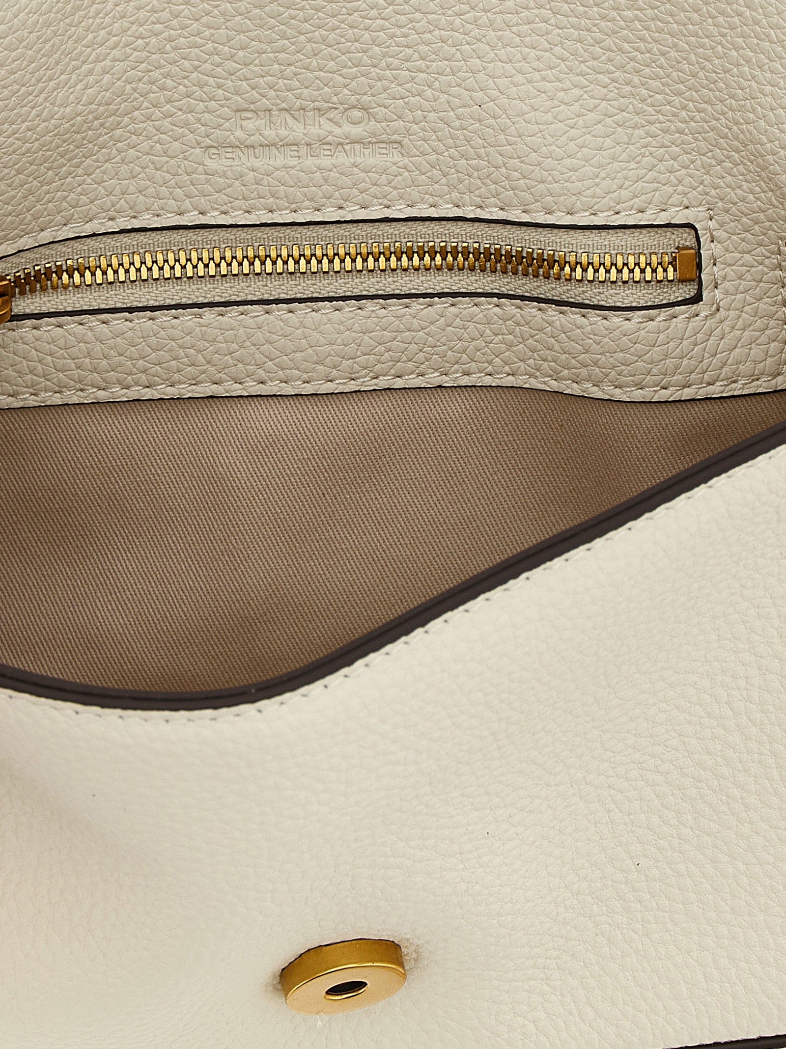 PINKO White Goatskin Crossbody Women's Bag