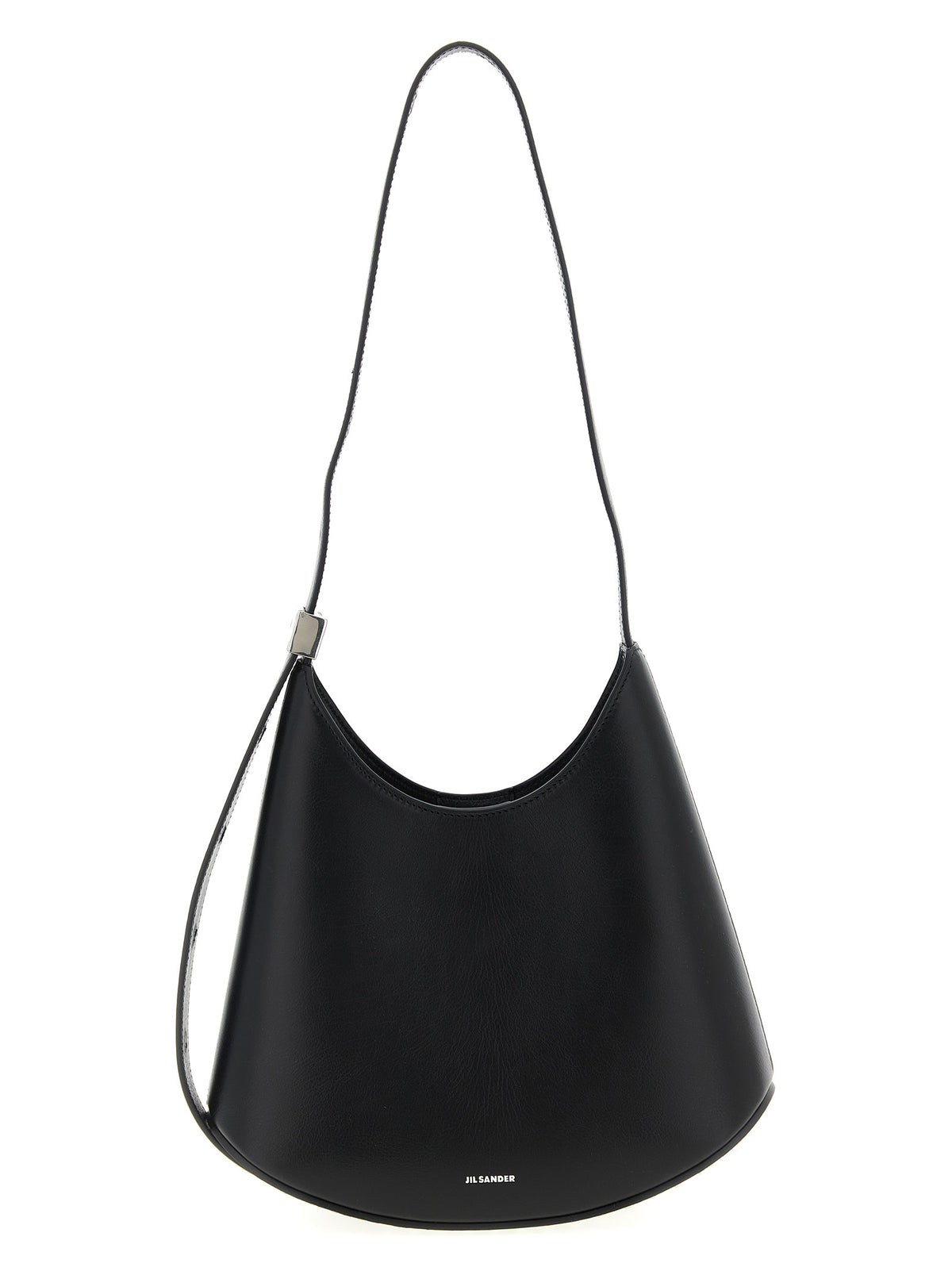 Jil Sander Black Bovine Leather Shoulder Women's Bag