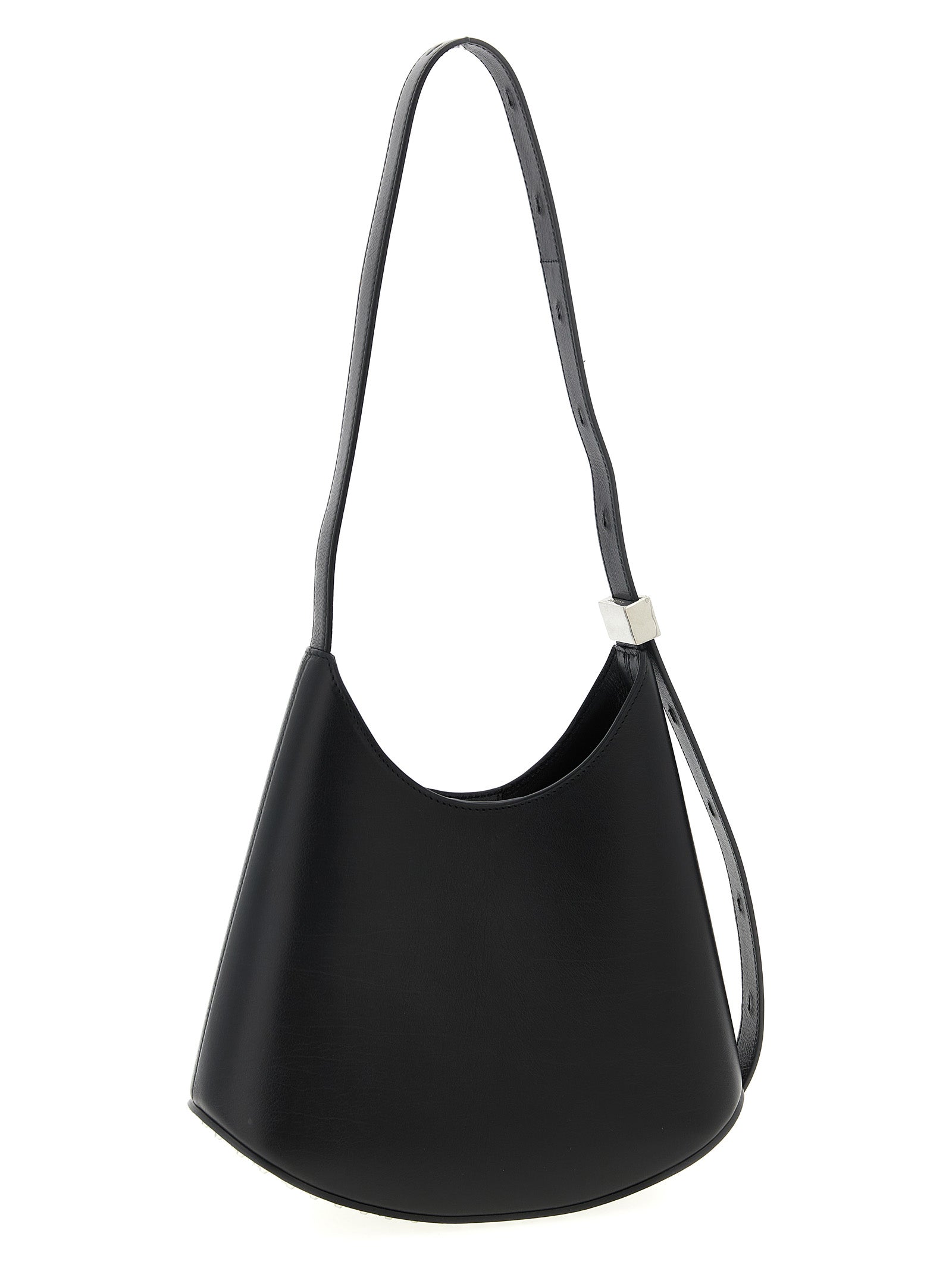Jil Sander Black Bovine Leather Shoulder Women's Bag
