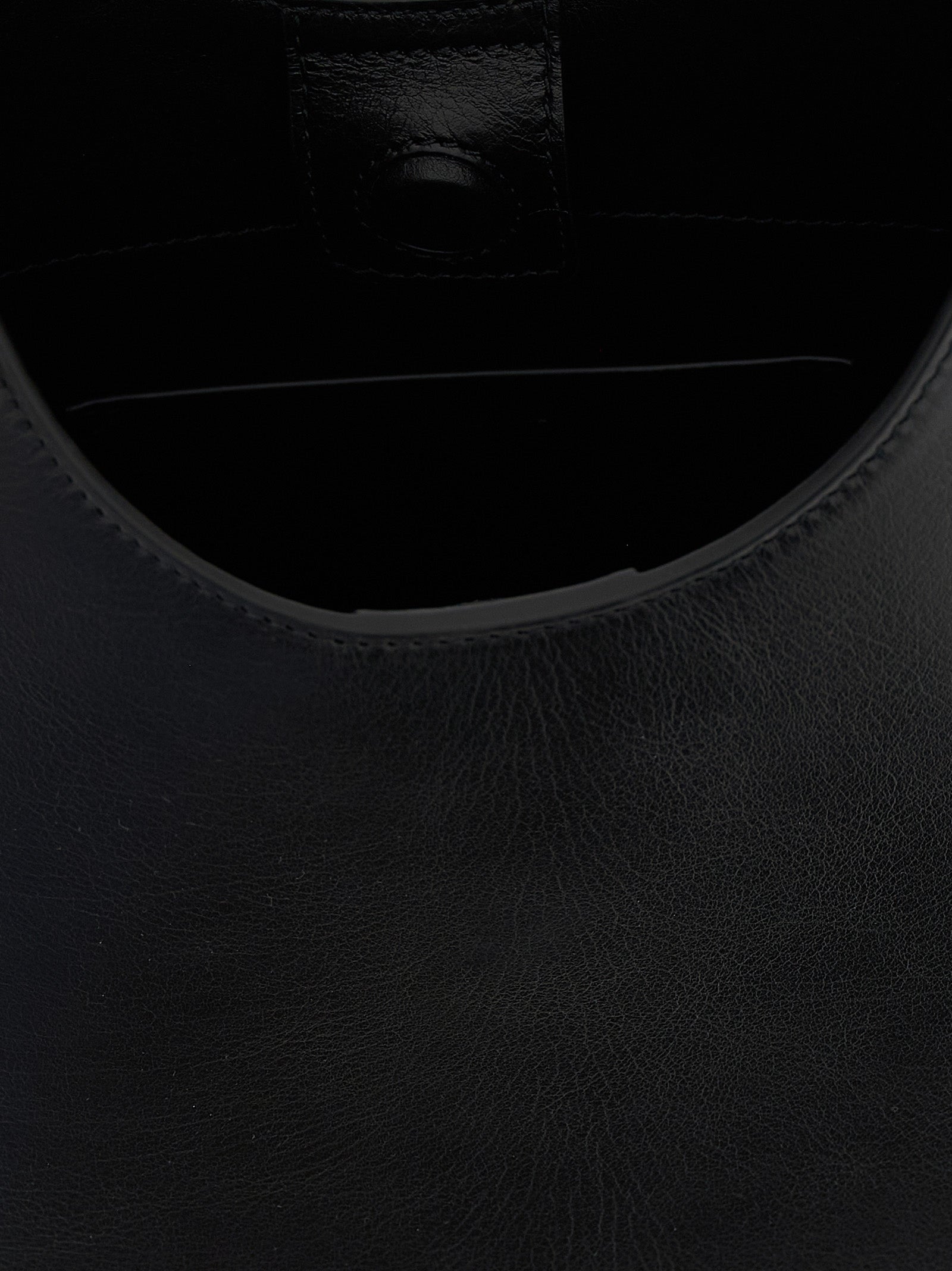 Jil Sander Black Bovine Leather Shoulder Women's Bag