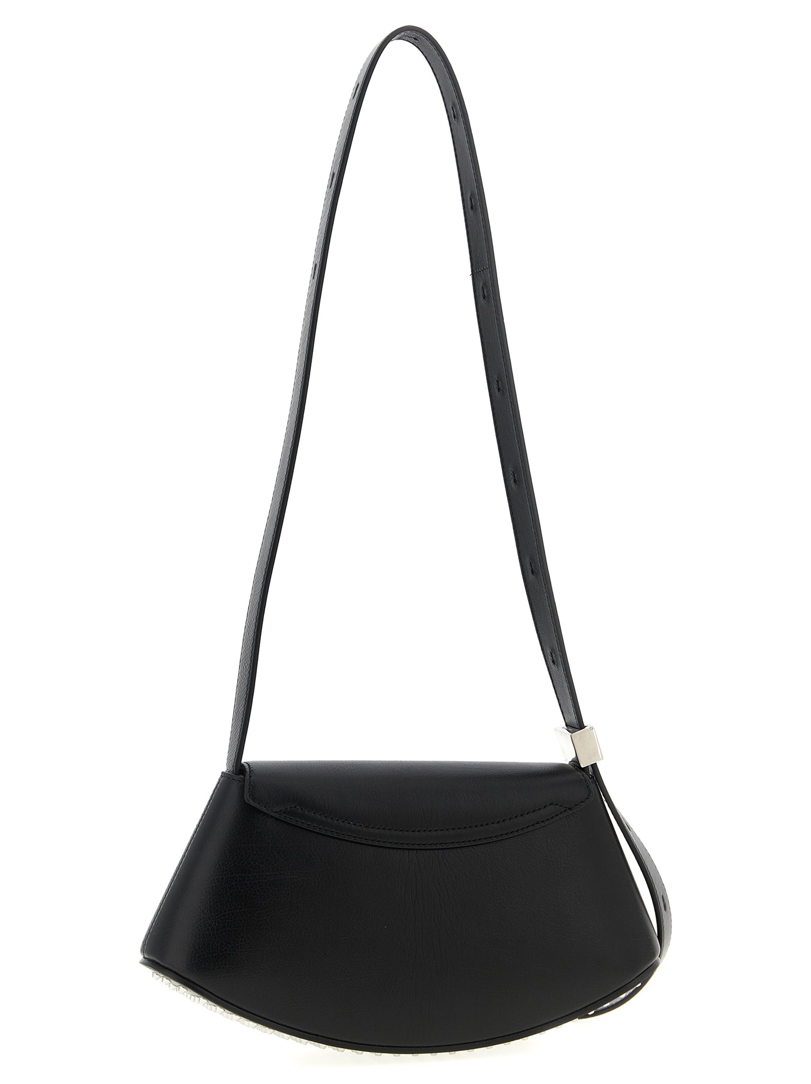 Jil Sander Black Bovine Leather Crossbody Women's Bag