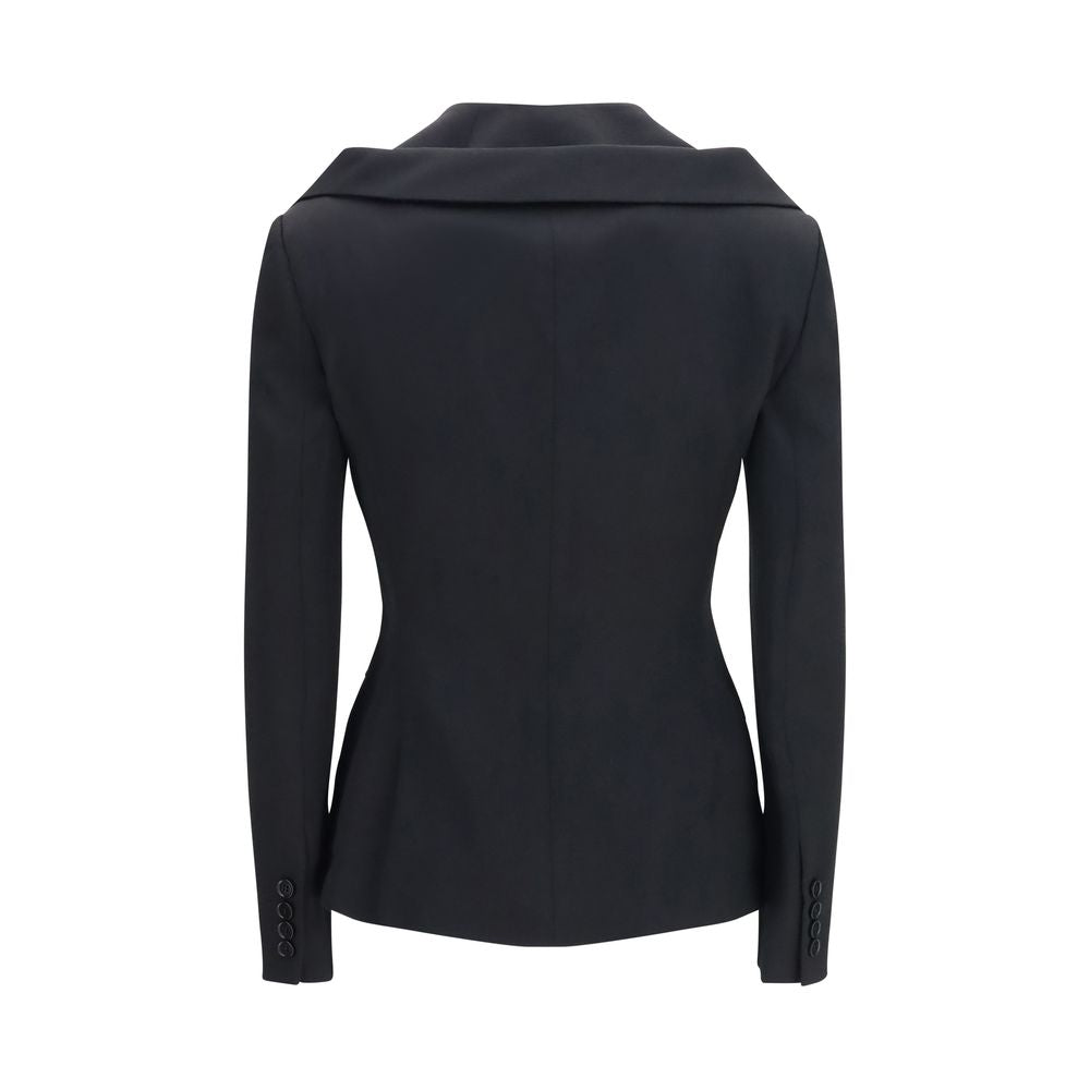 Alexander McQueen Black Wool Oves Aries Full-Length Women's Jacket